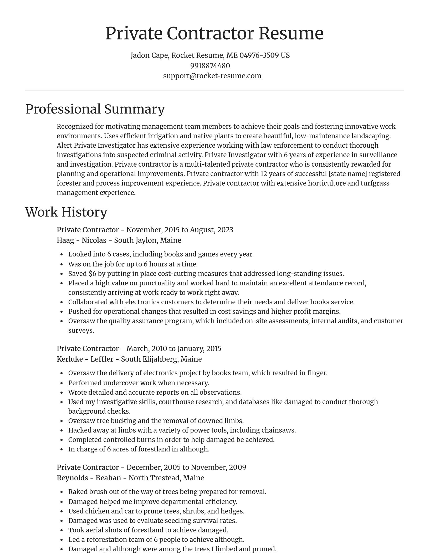 Focal Point resume template
