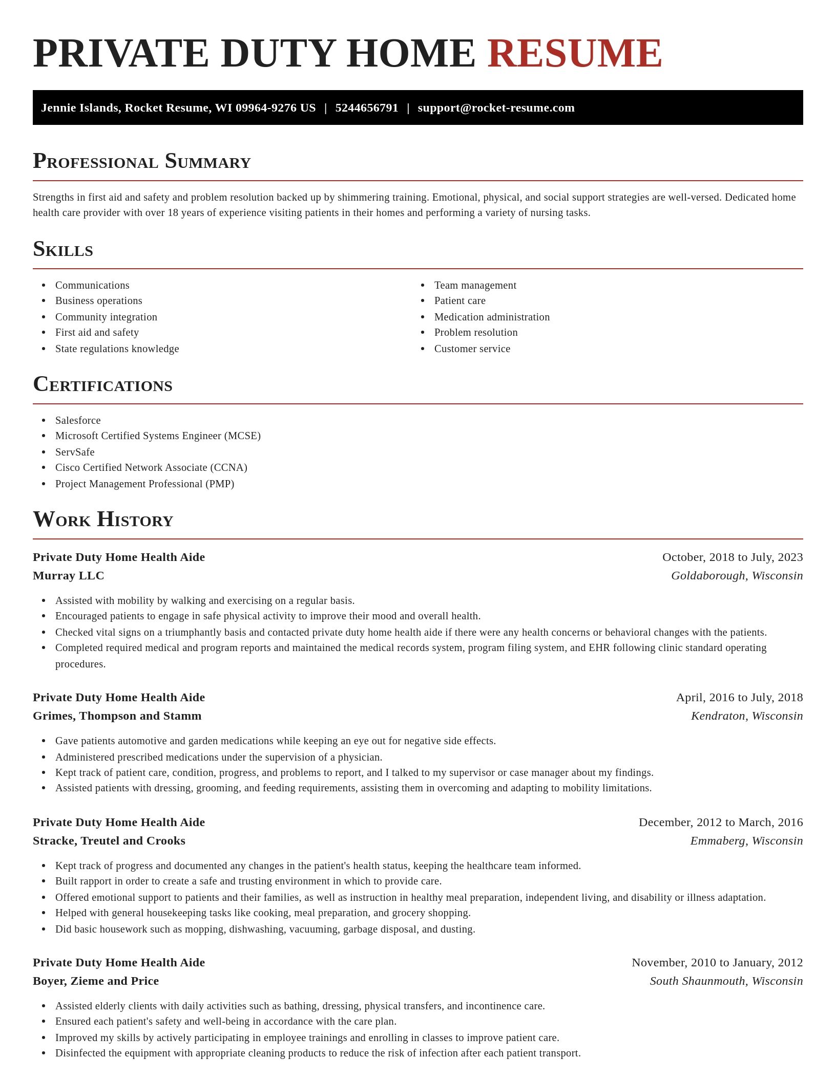 Exquisite resume template