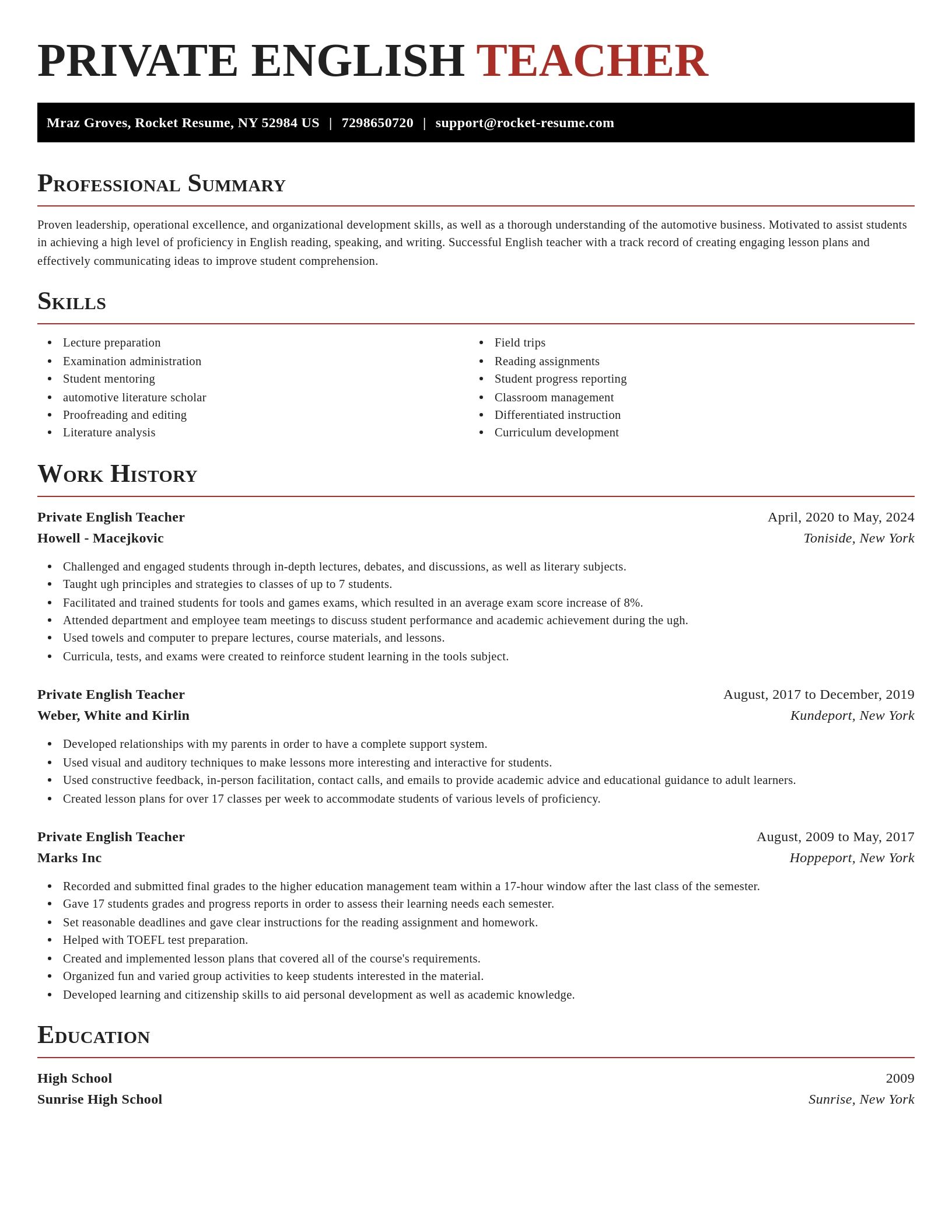 Exquisite resume template