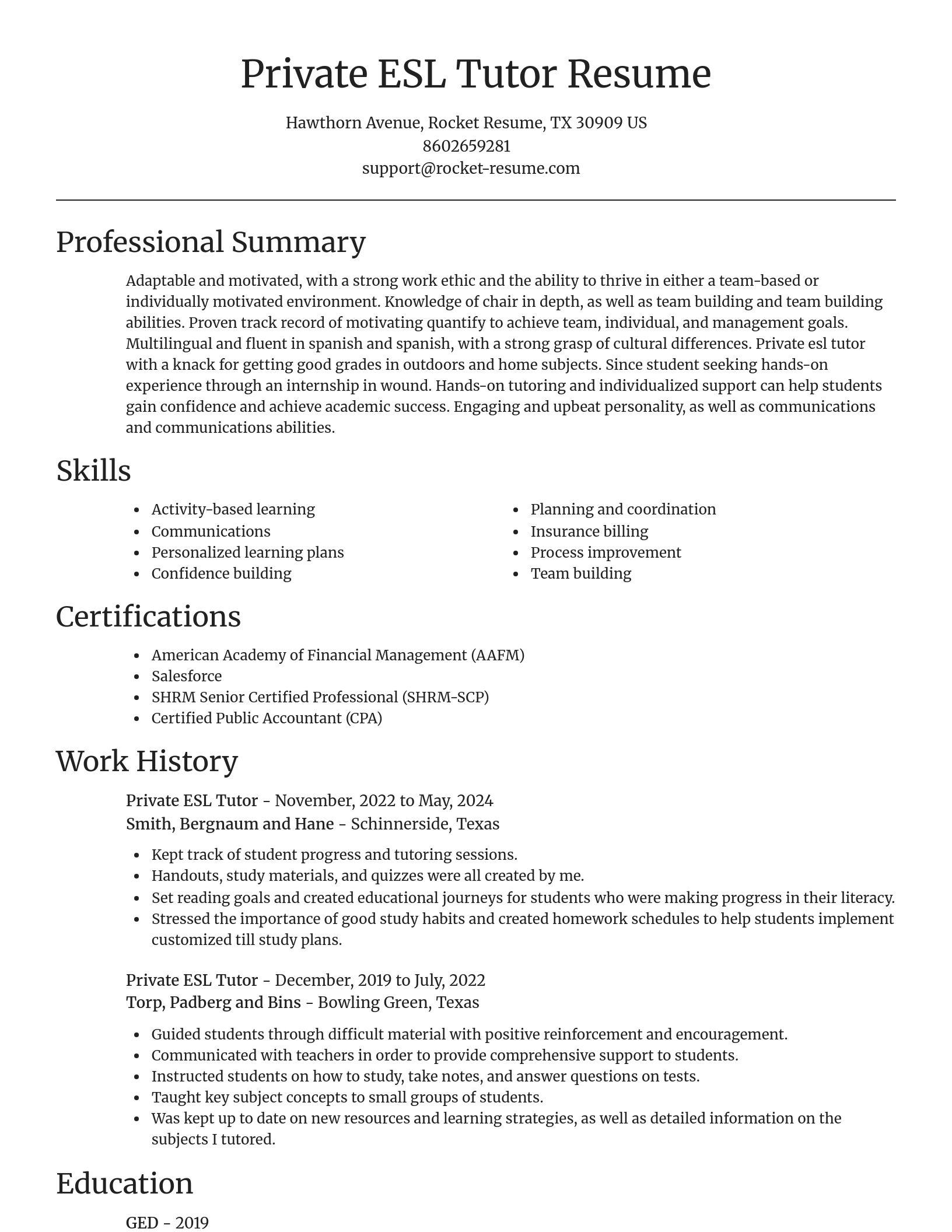 Focal Point resume template