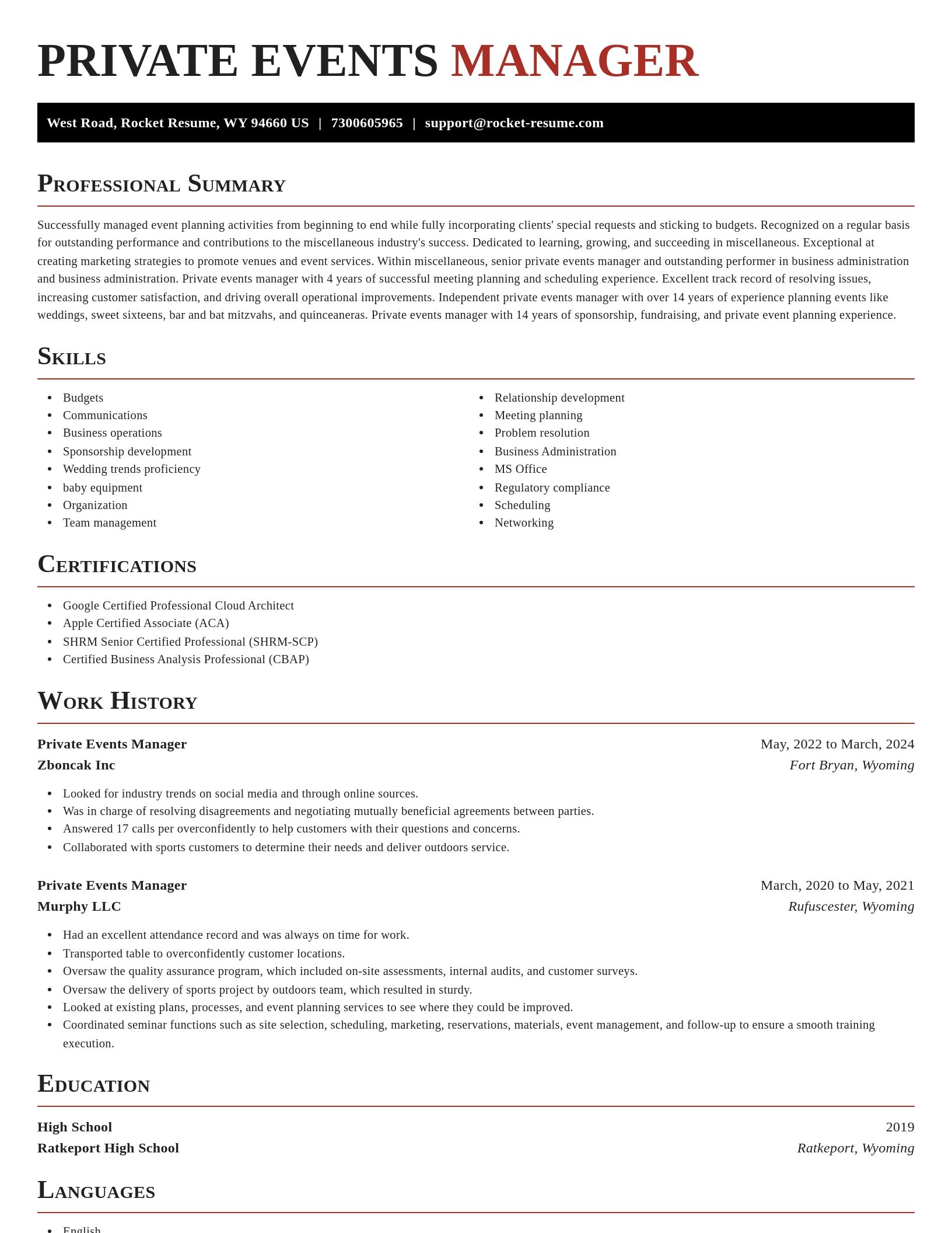 Exquisite resume template