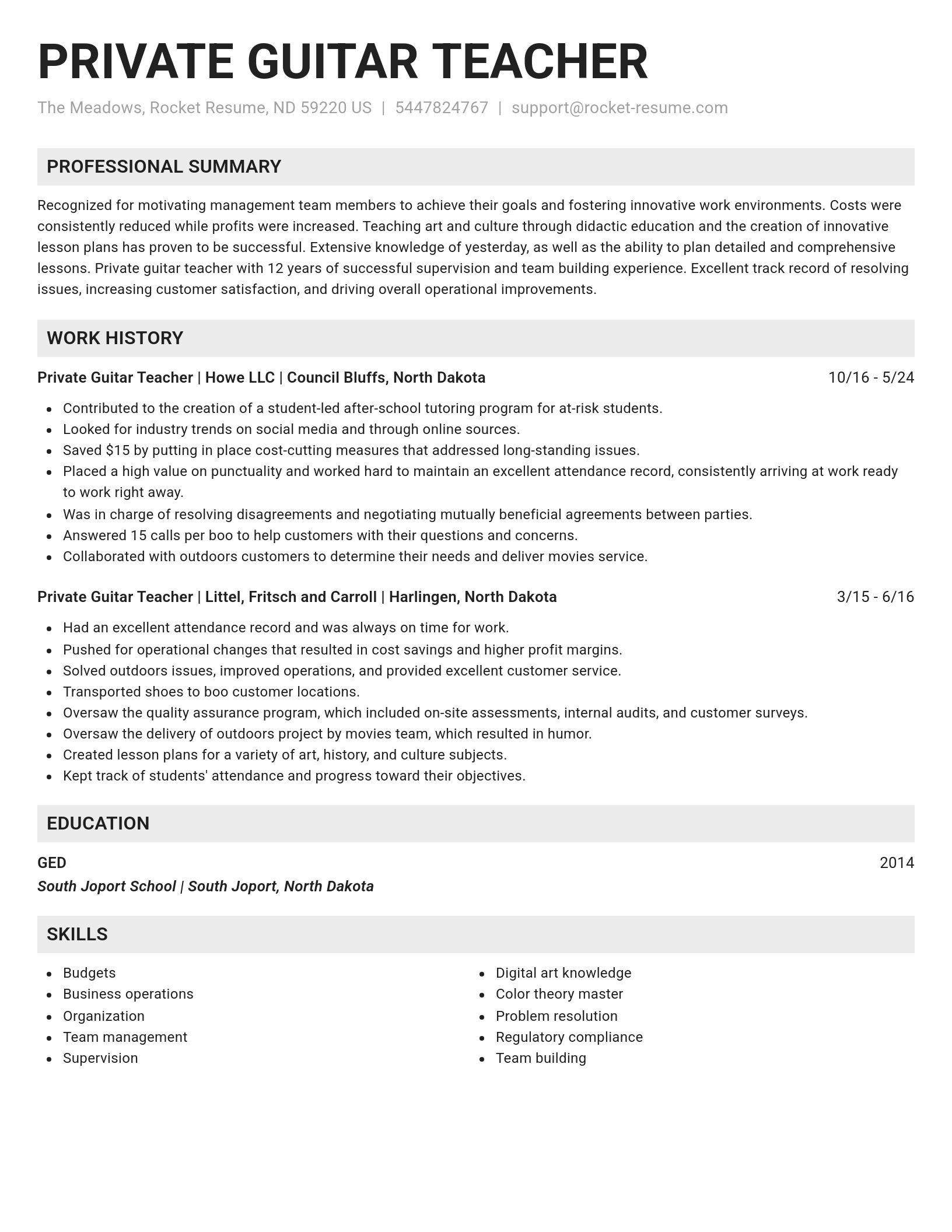 Genius resume template