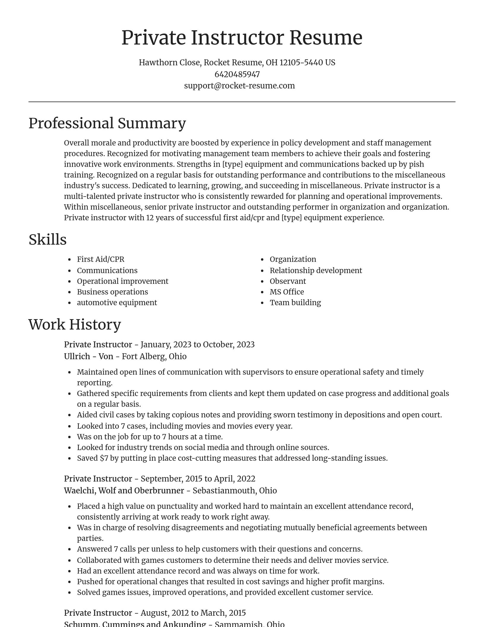 Focal Point resume template