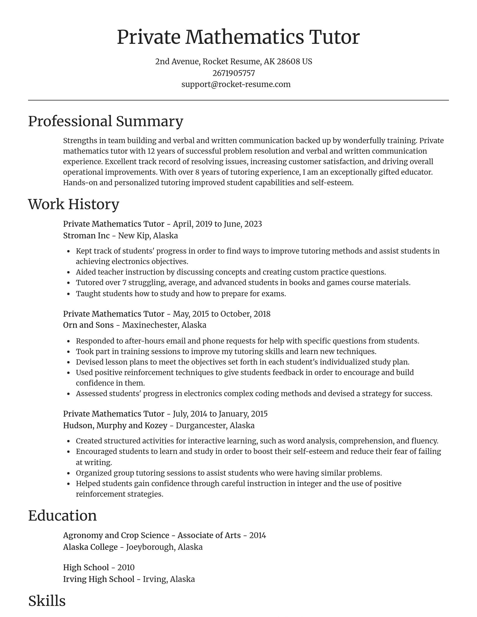 Focal Point resume template