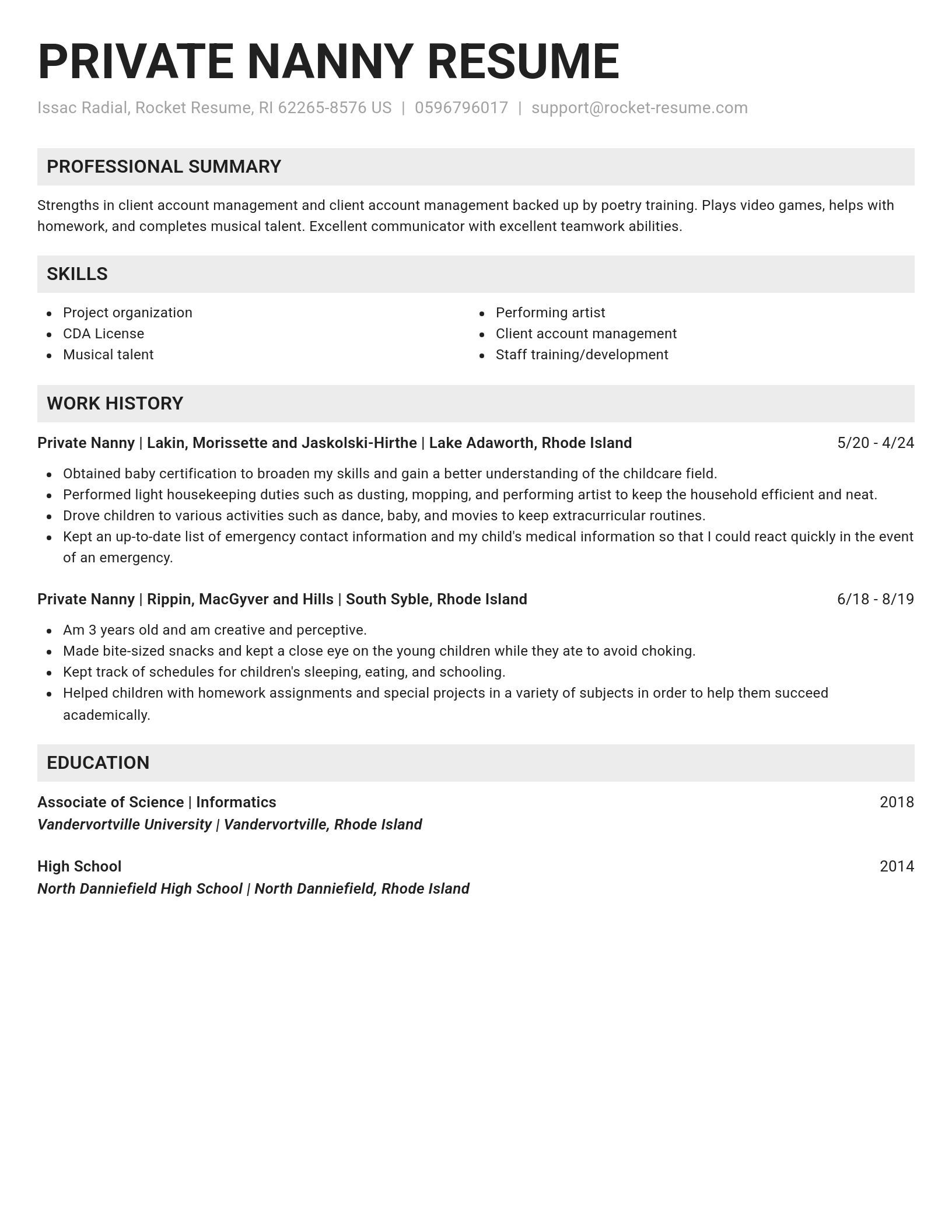 Genius resume template