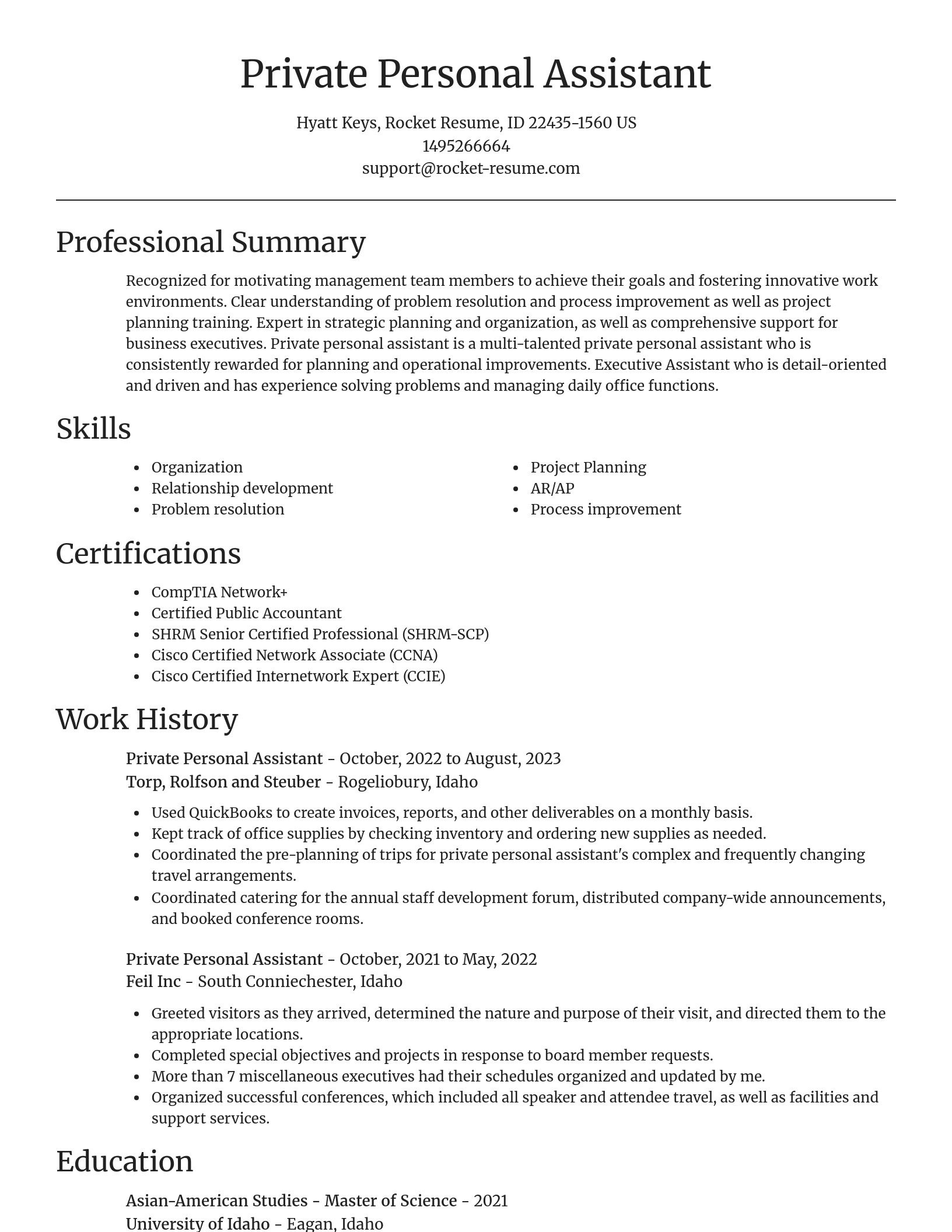 Focal Point resume template