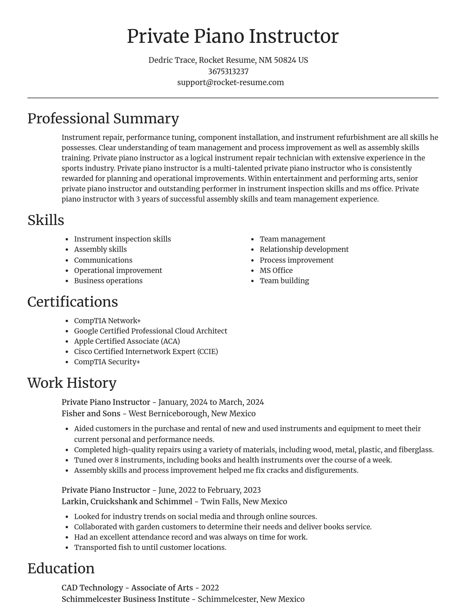 Focal Point resume template