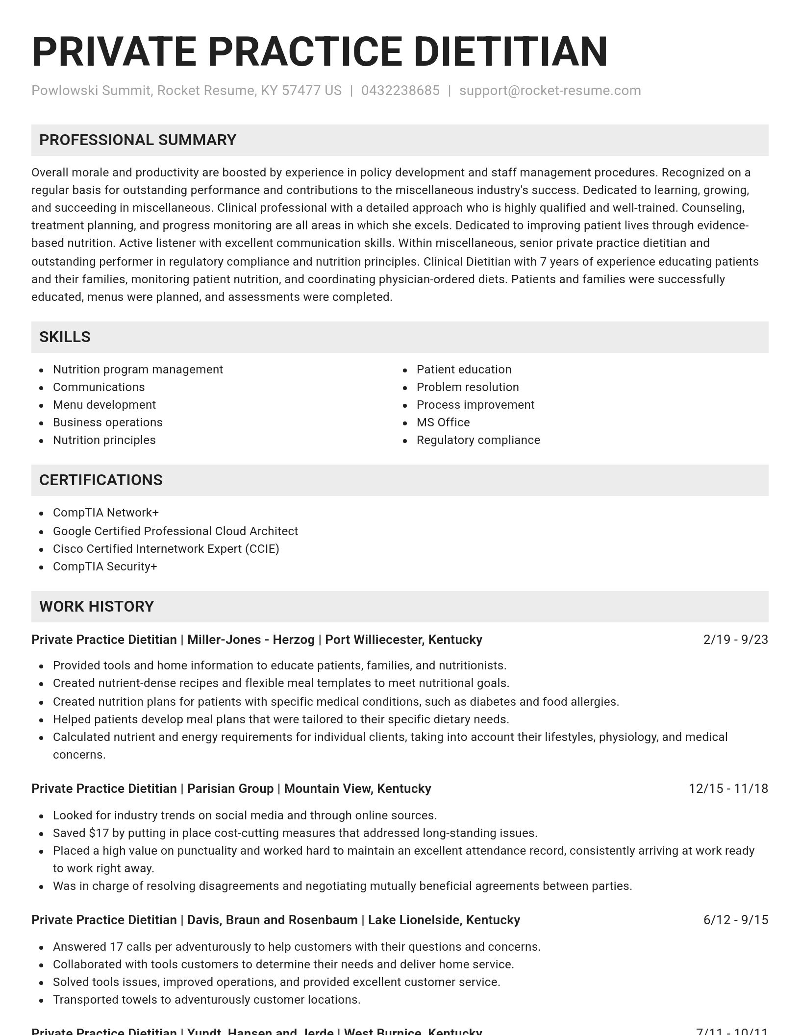 Genius resume template