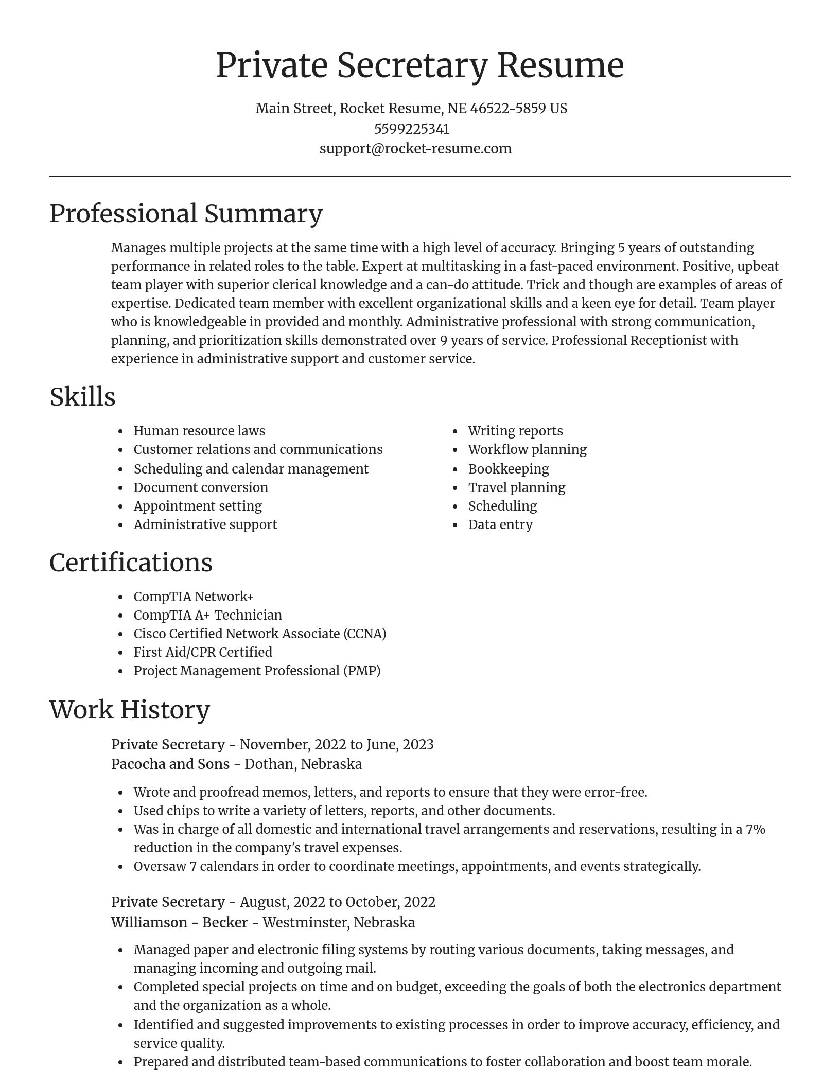 Focal Point resume template