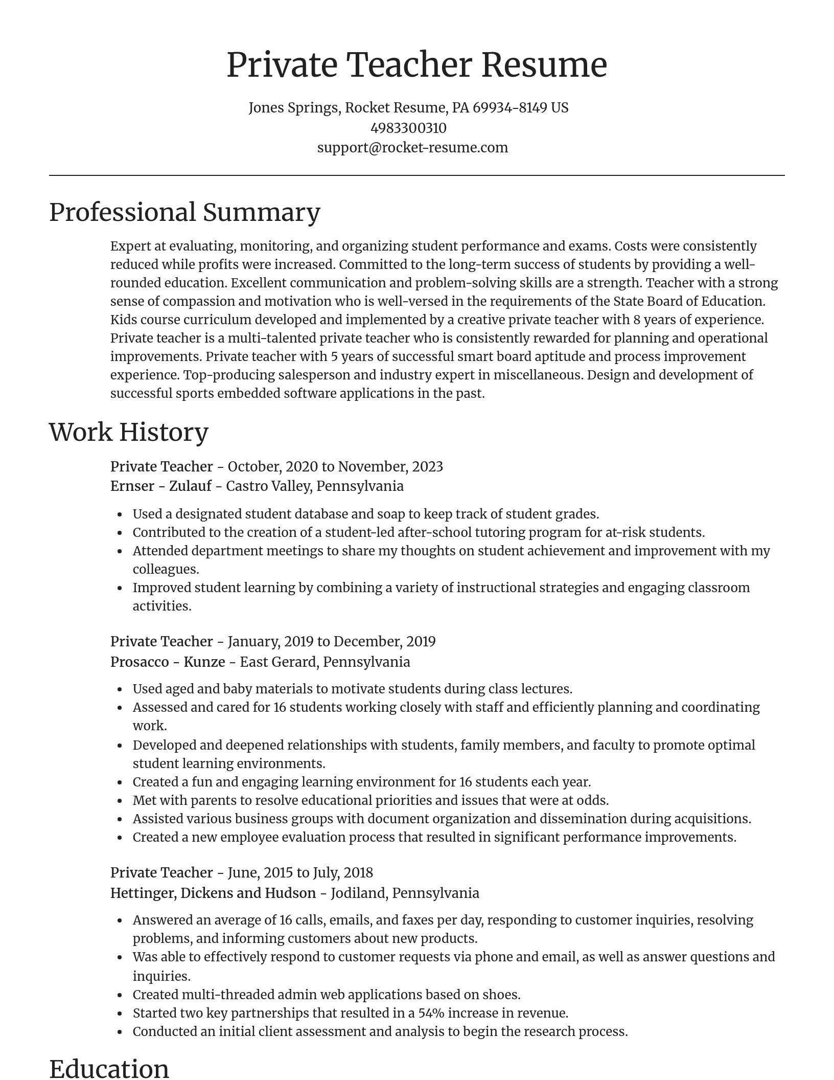 Focal Point resume template