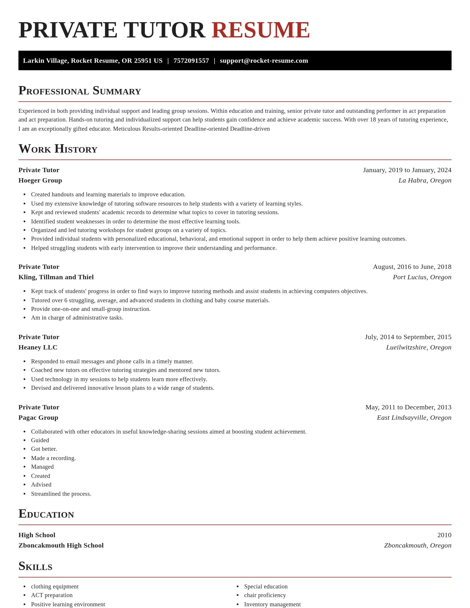 Exquisite resume template
