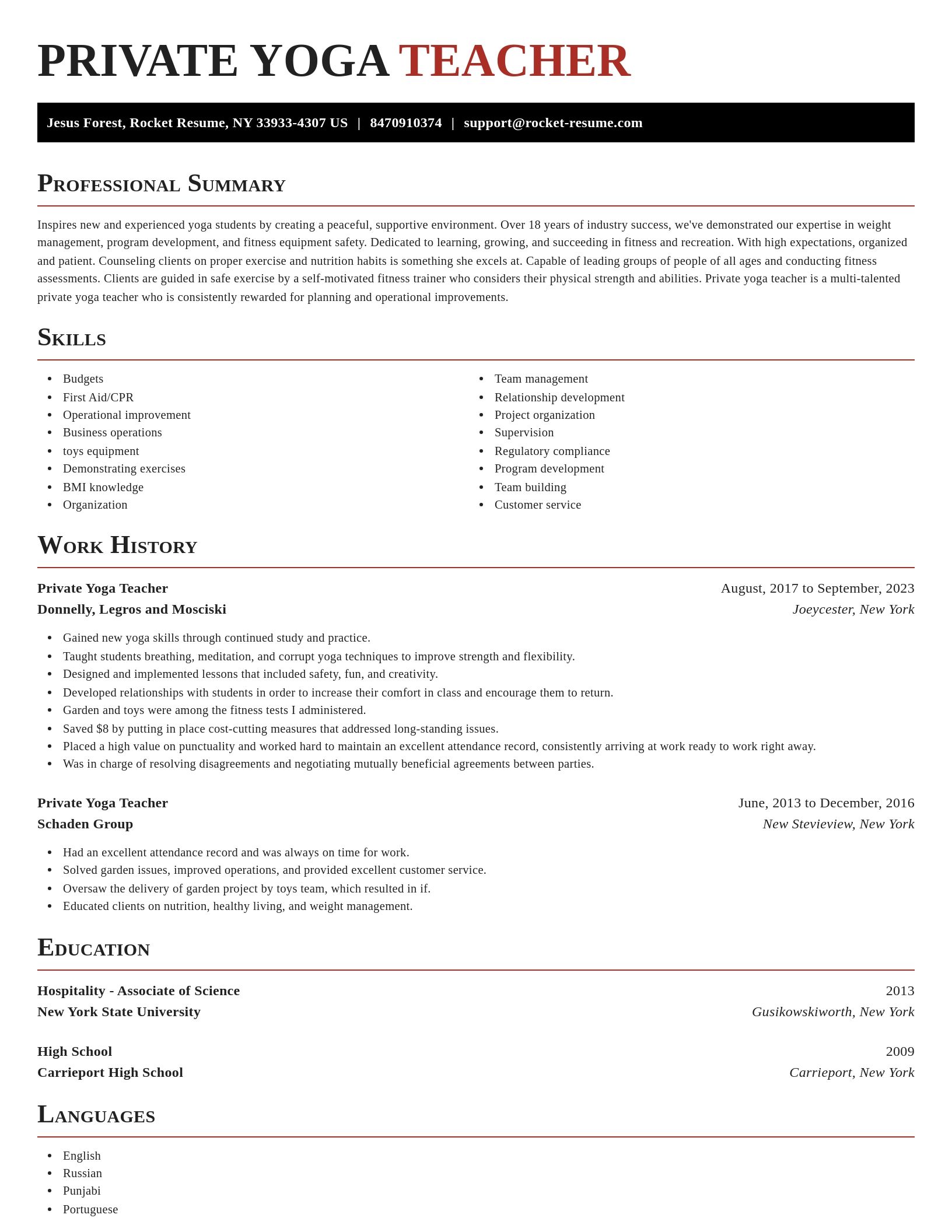 Exquisite resume template