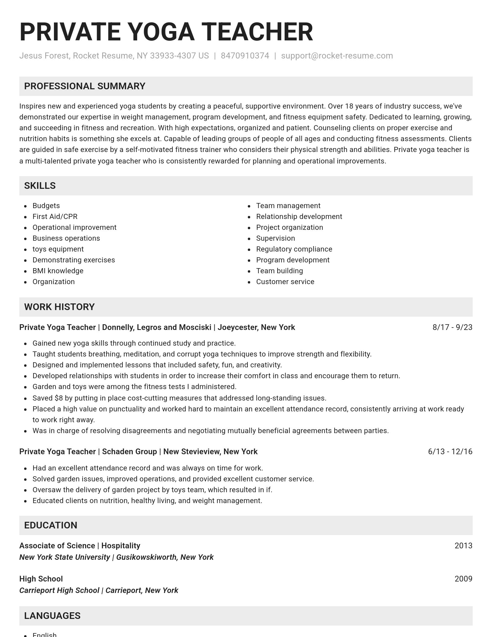 Genius resume template