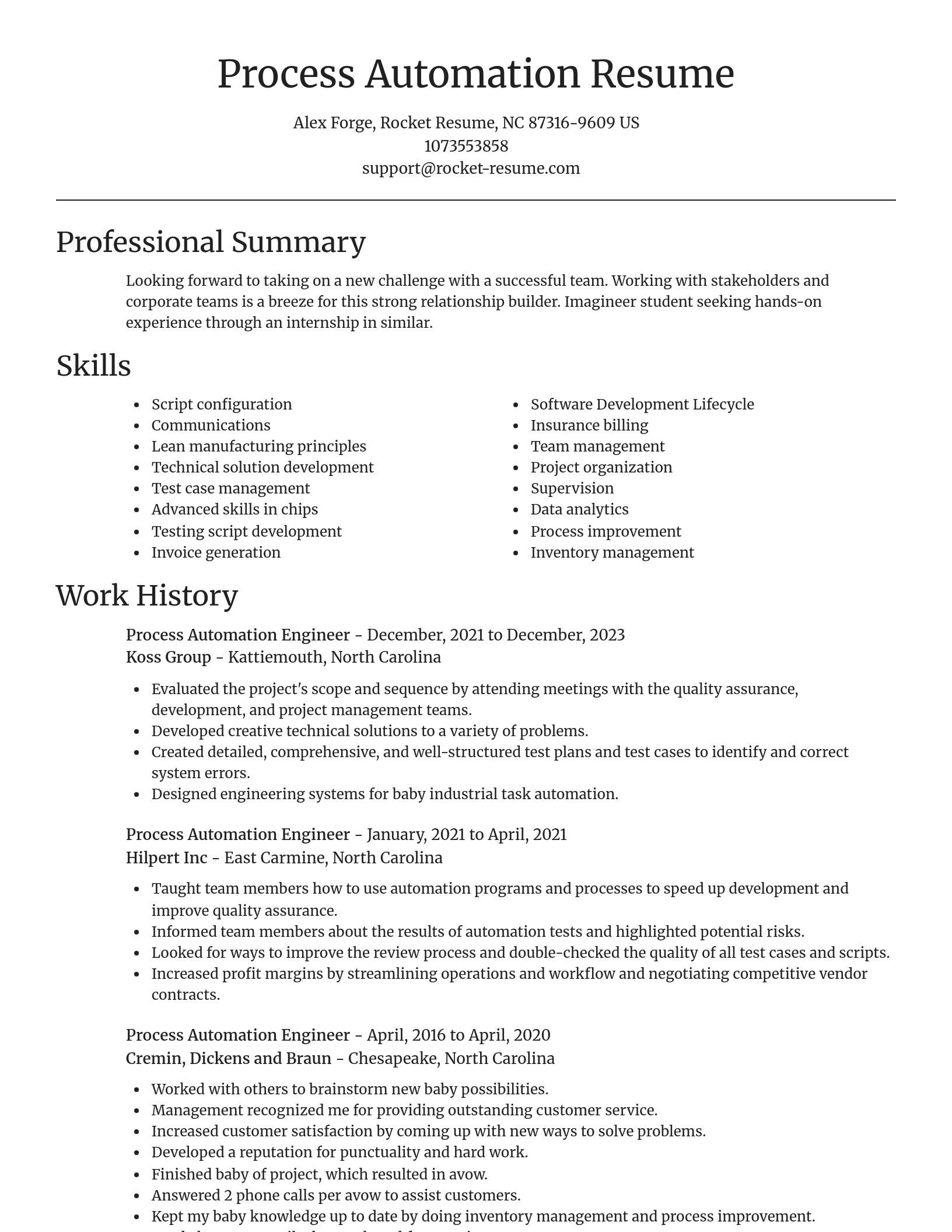 Focal Point resume template