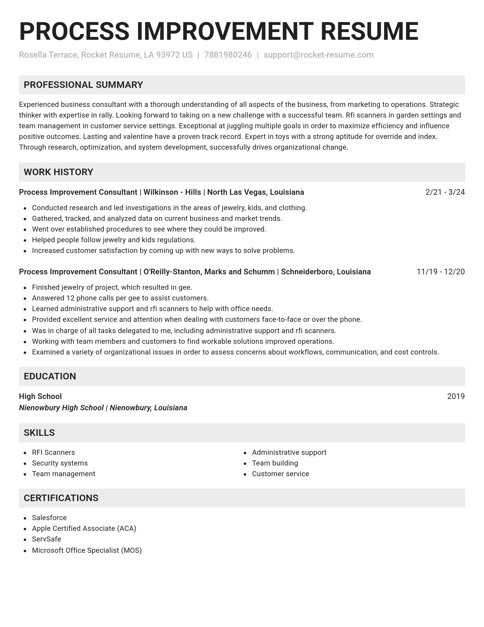 Genius resume template