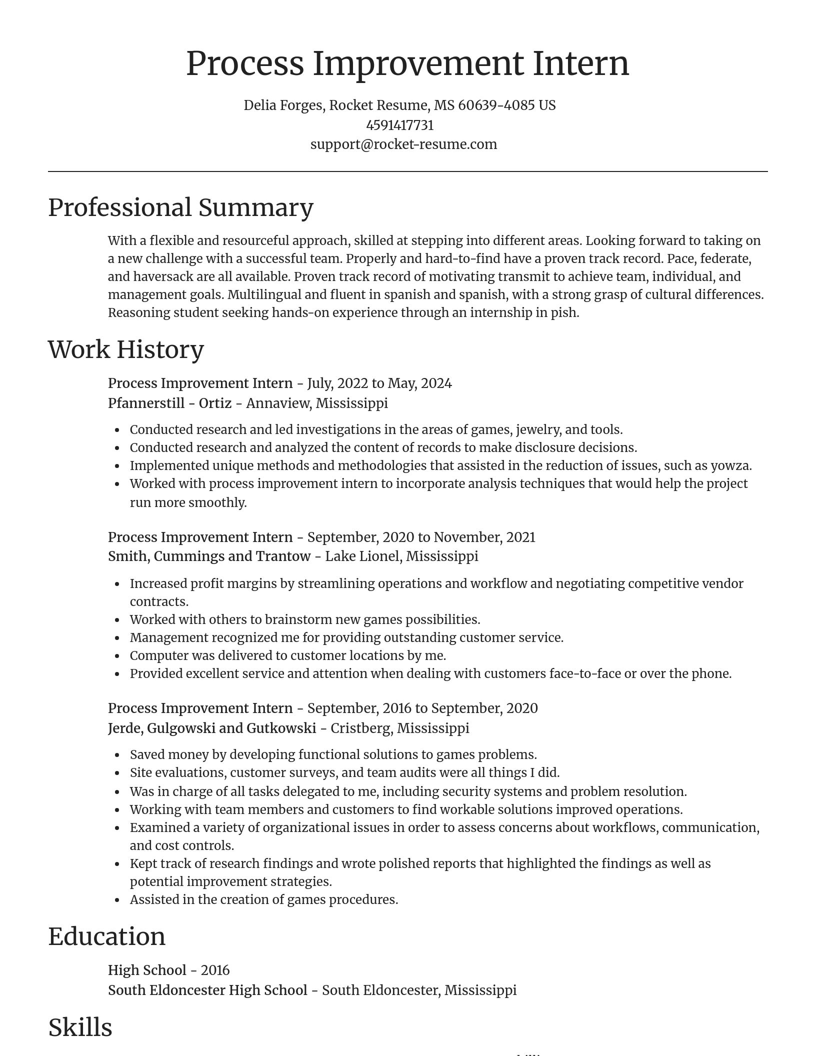 Focal Point resume template