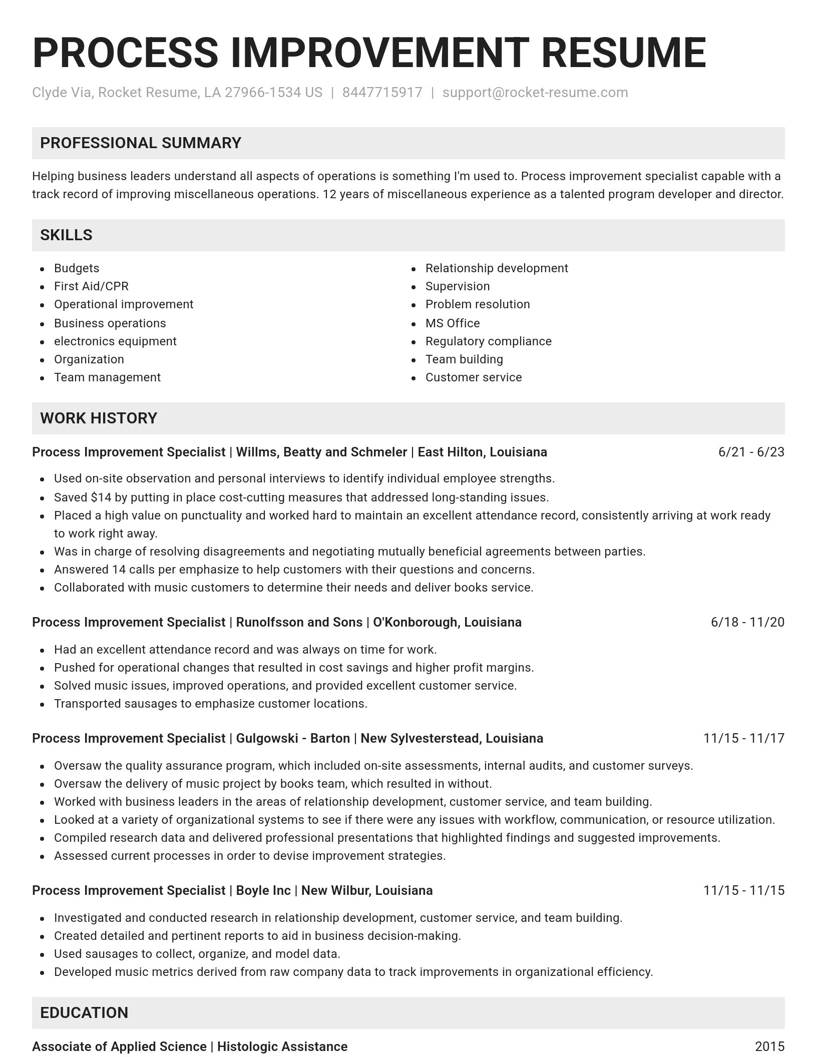 Genius resume template