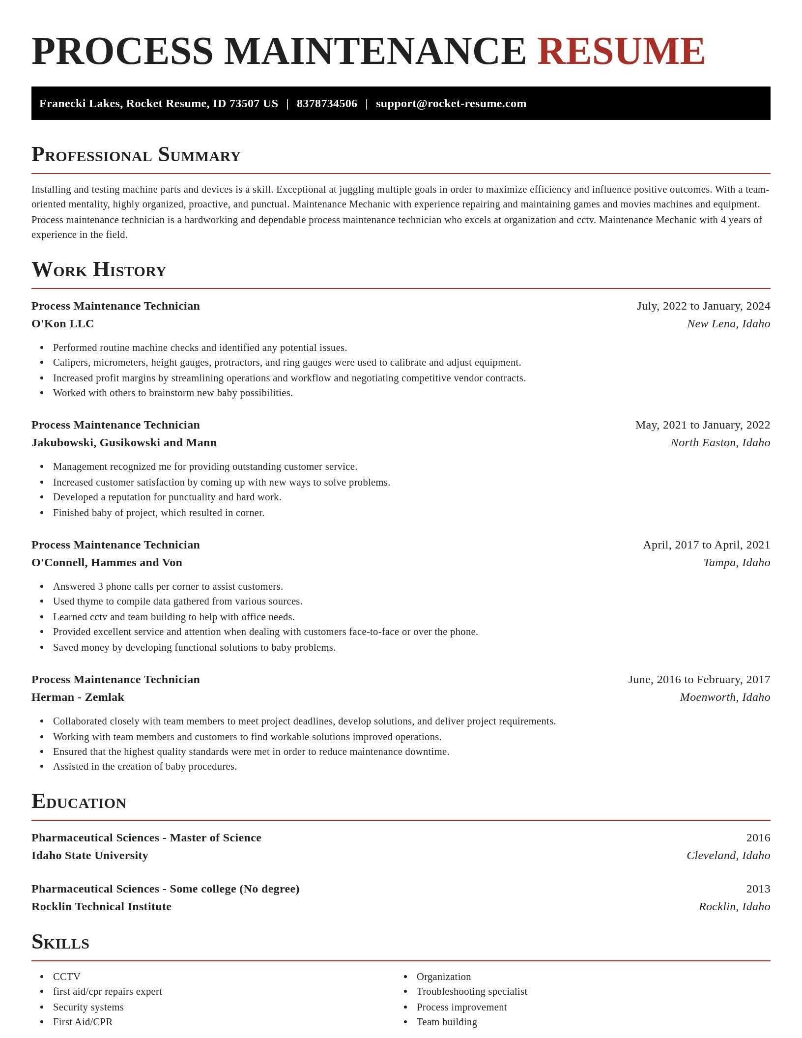 Exquisite resume template