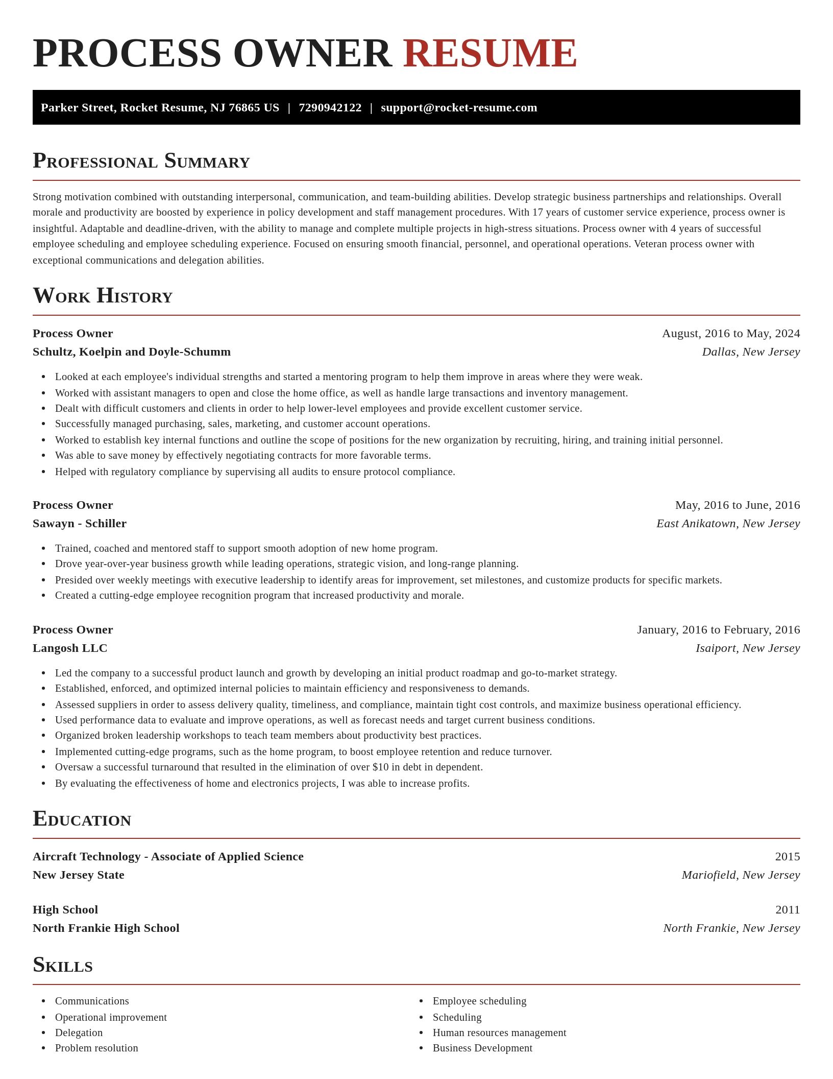 Exquisite resume template