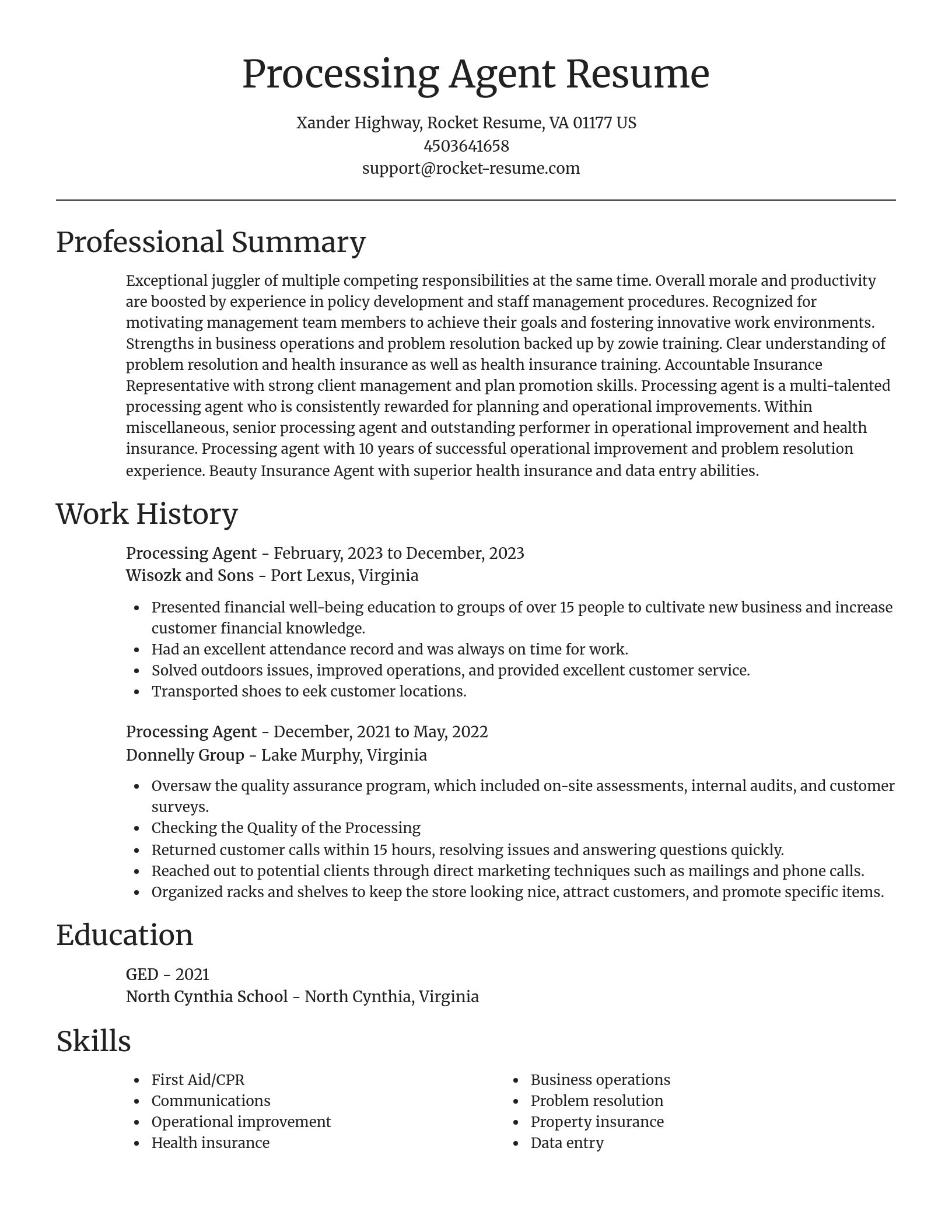 Focal Point resume template