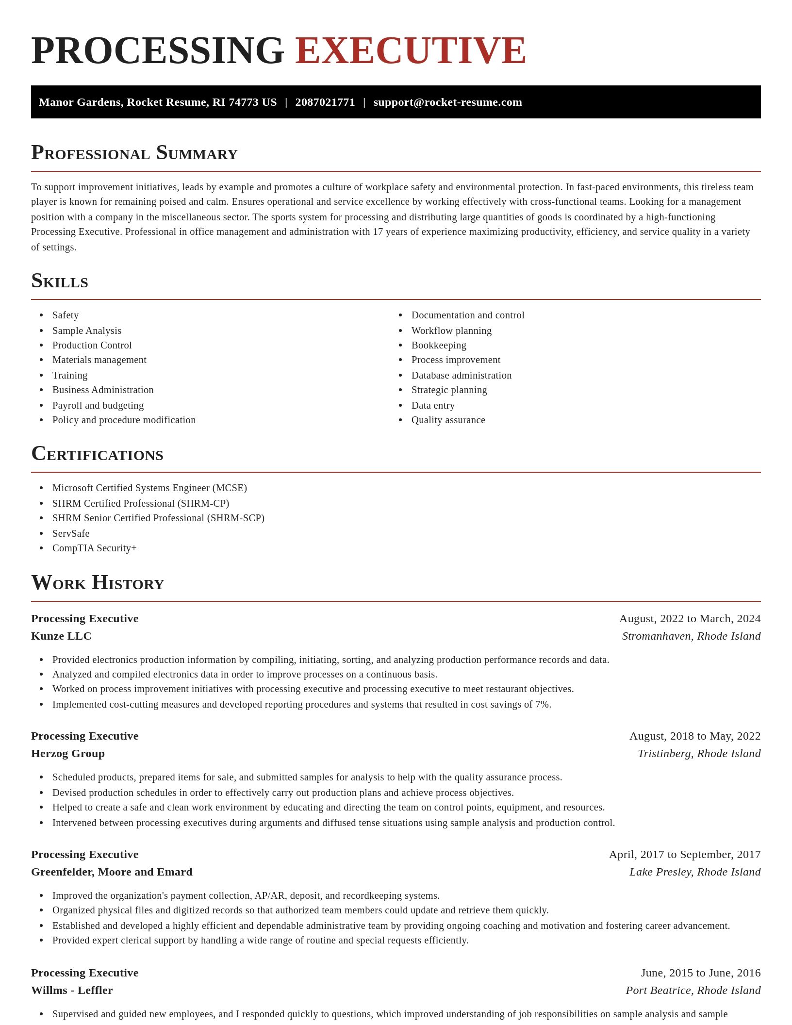 Exquisite resume template