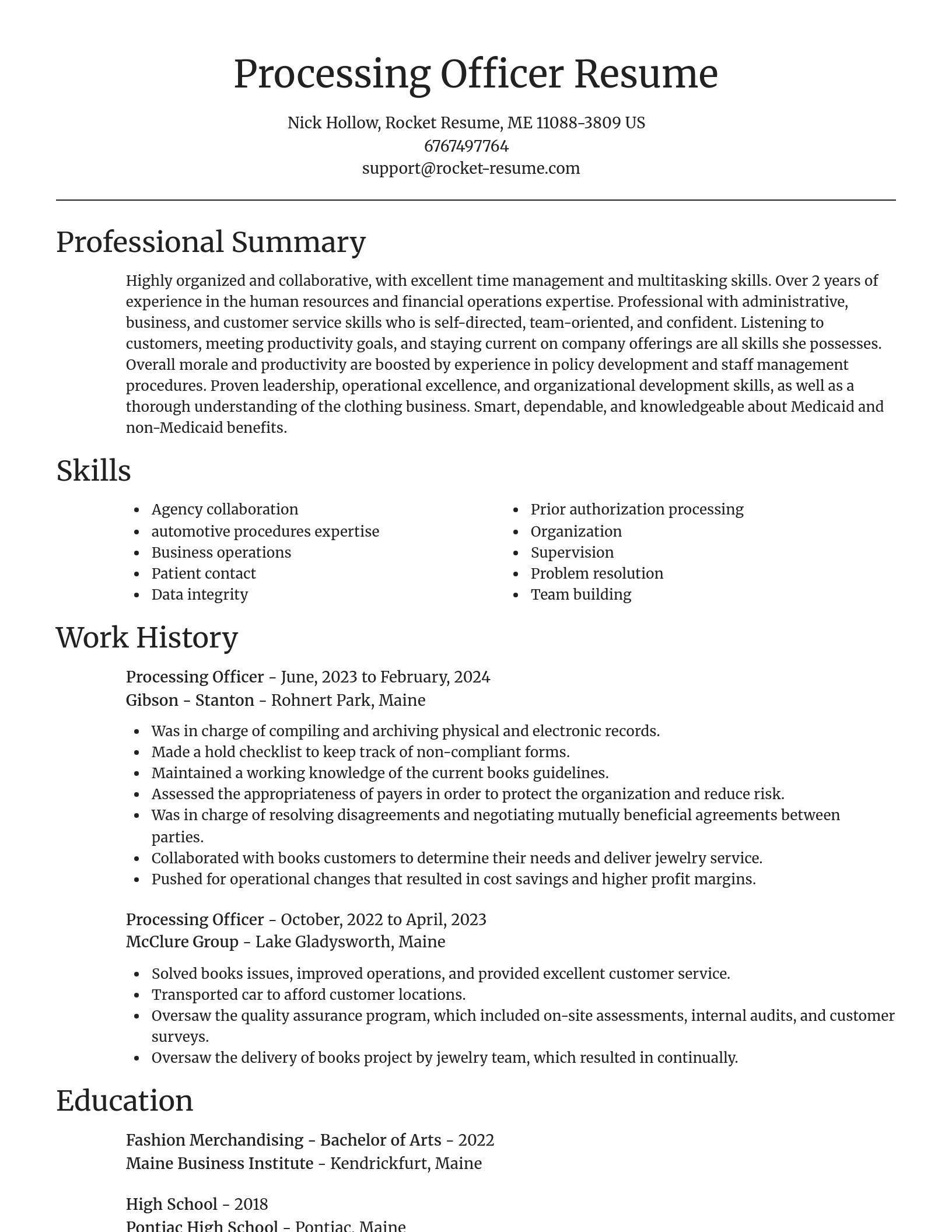 Focal Point resume template