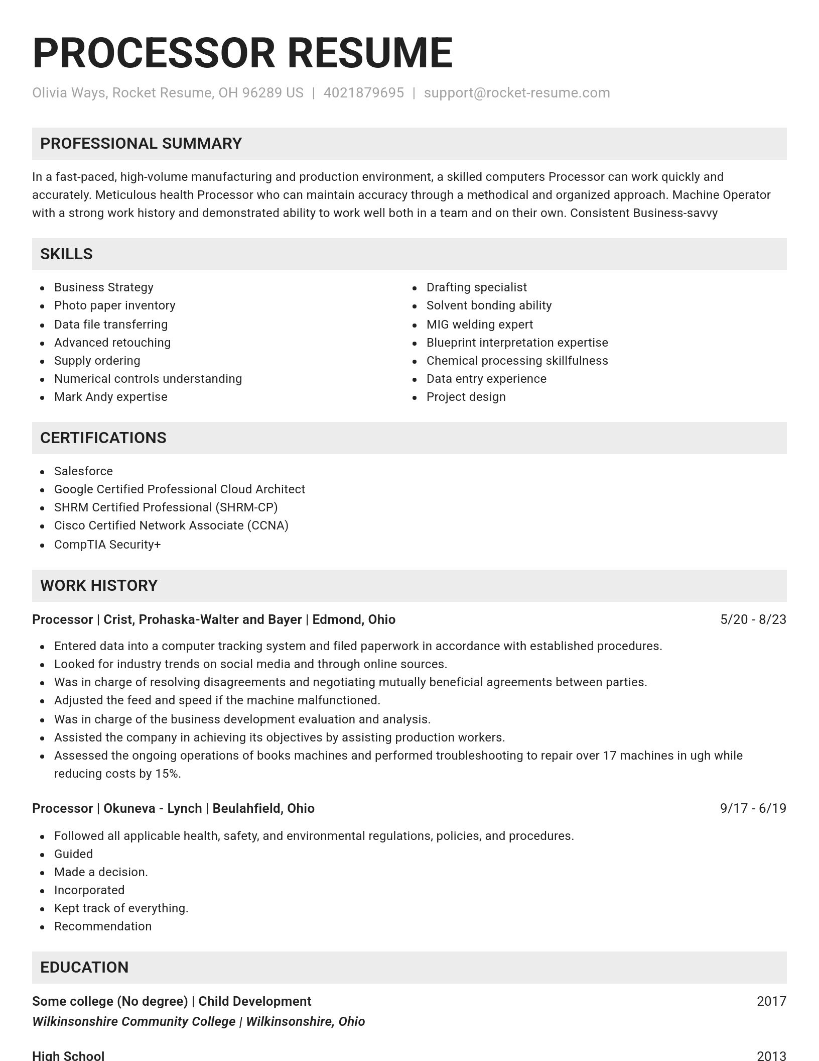 Genius resume template