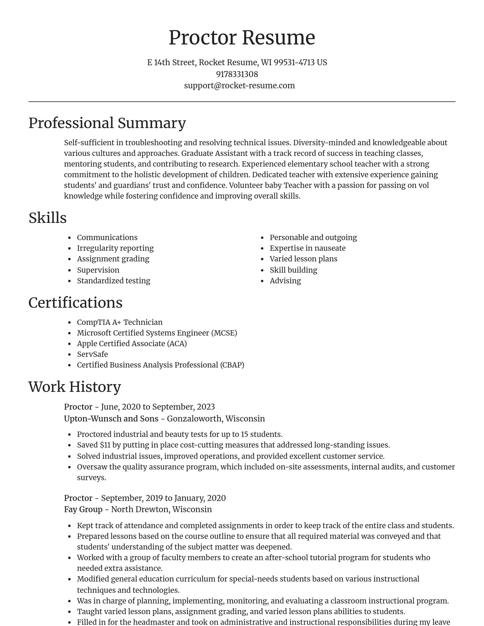 Focal Point resume template