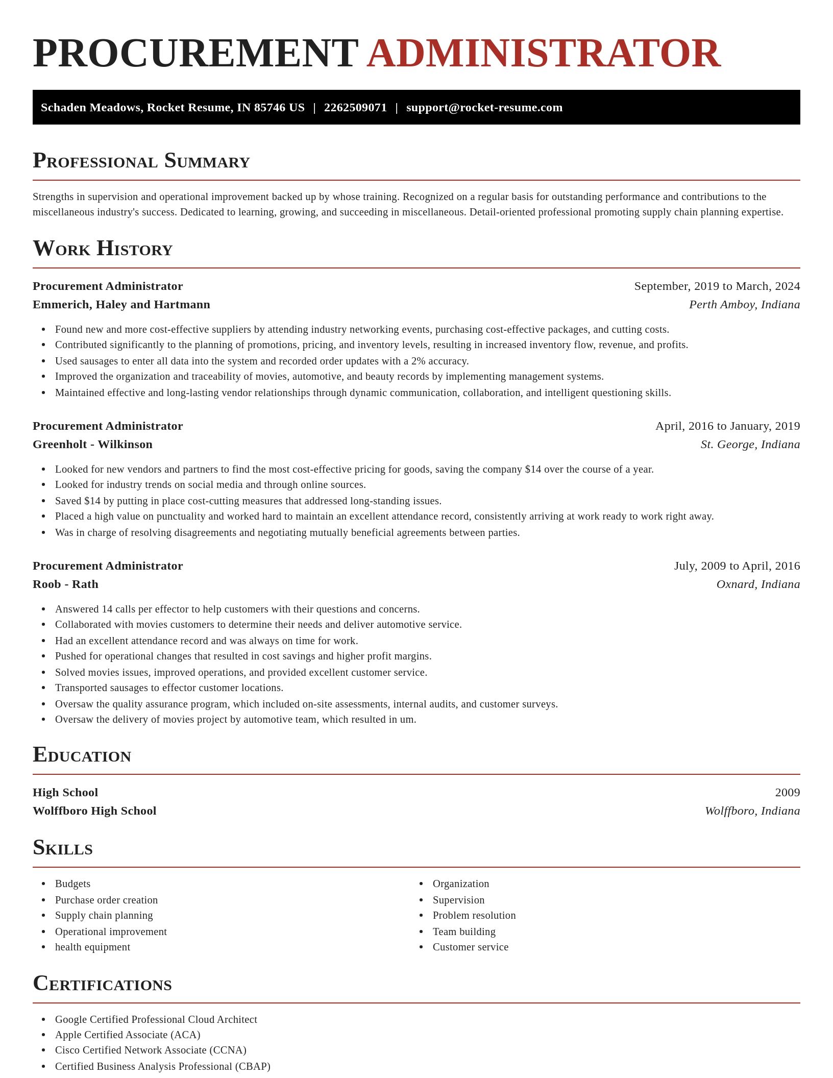 Exquisite resume template
