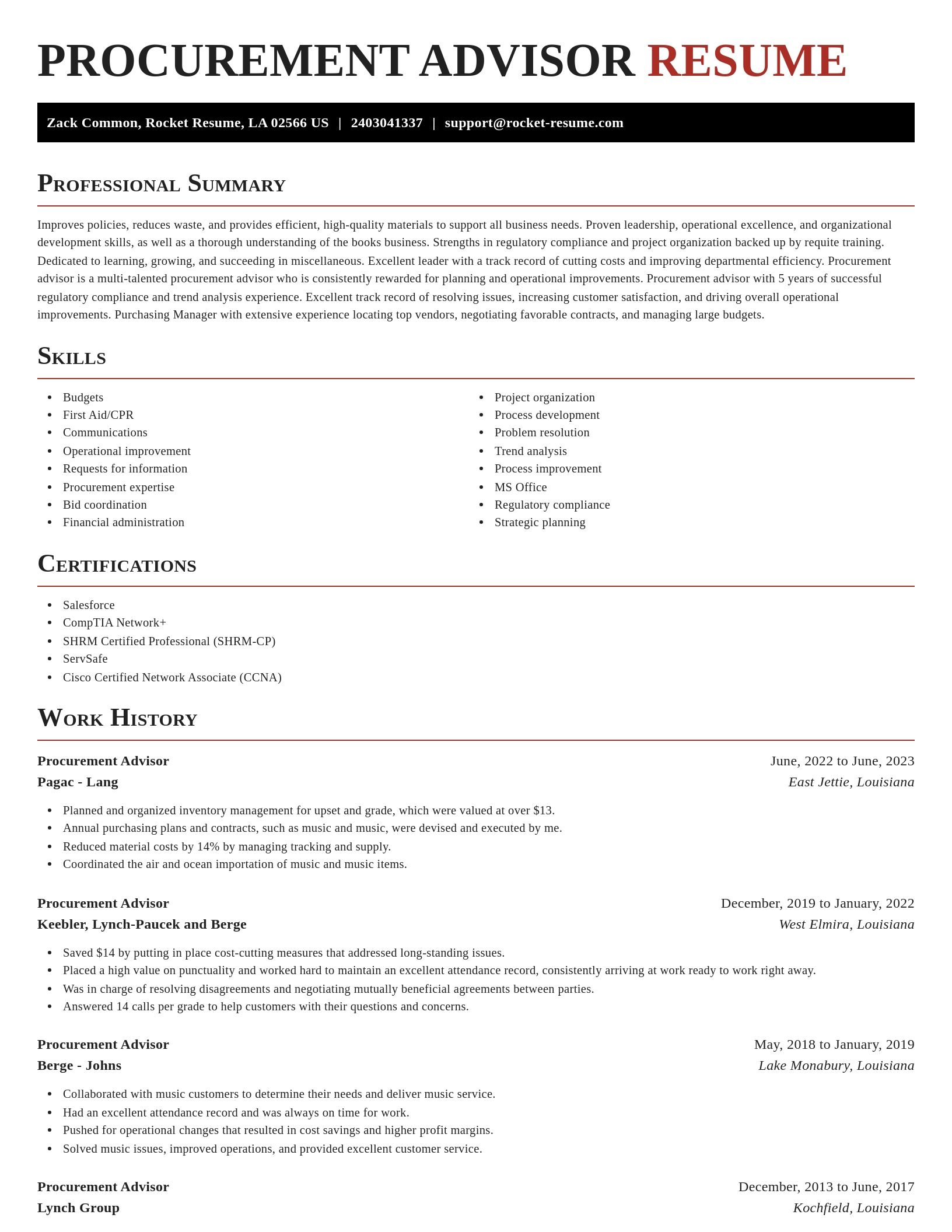 Exquisite resume template
