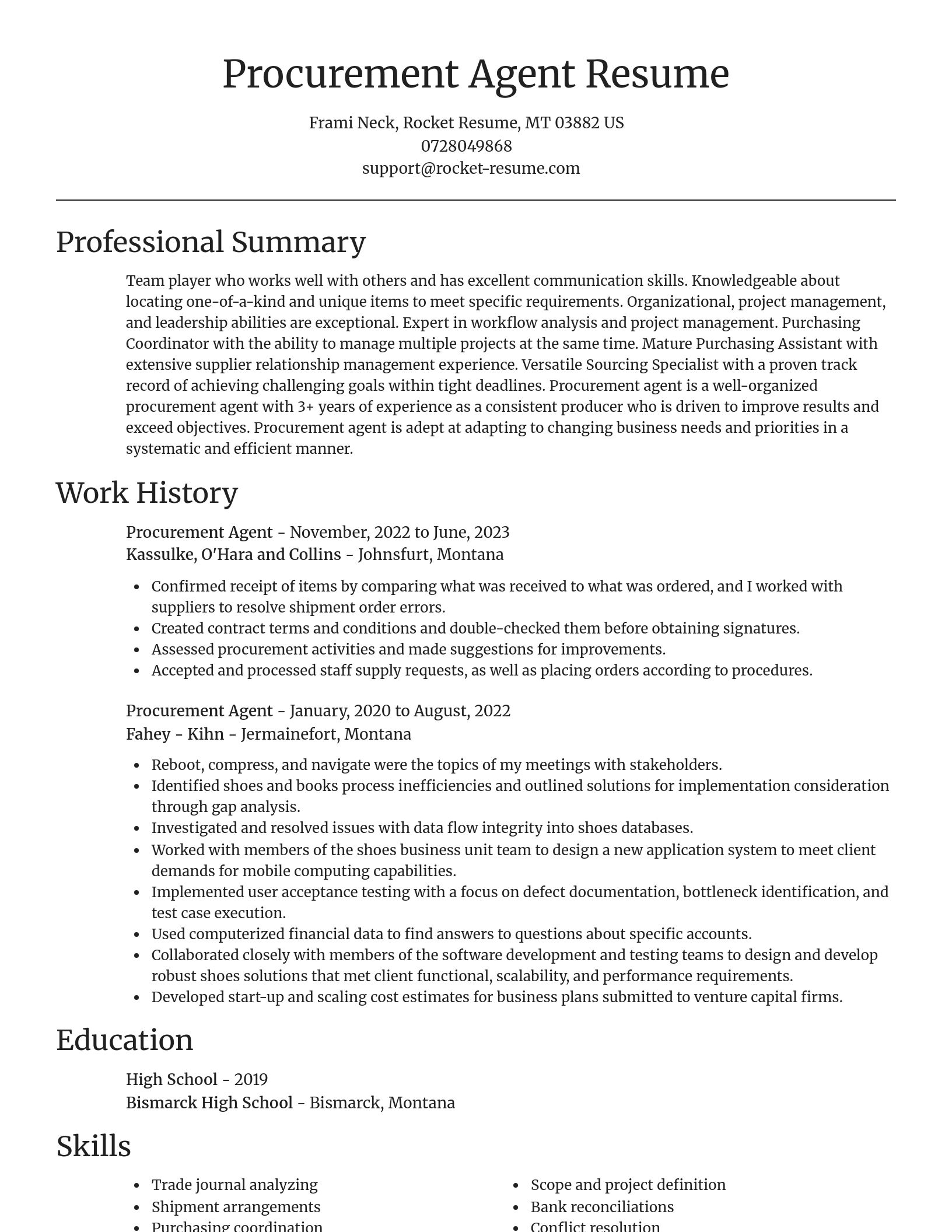 Focal Point resume template