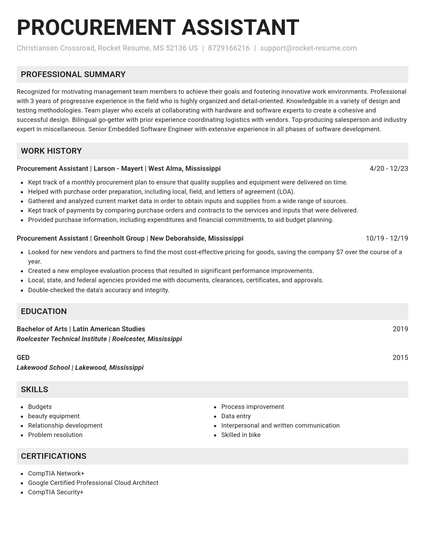 Genius resume template