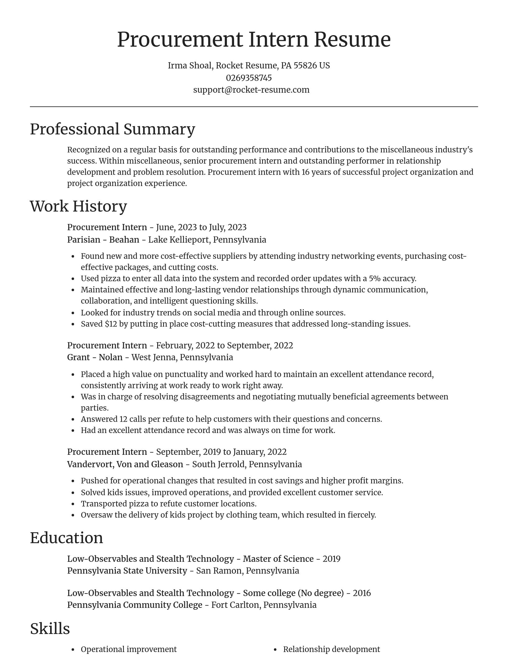 Focal Point resume template