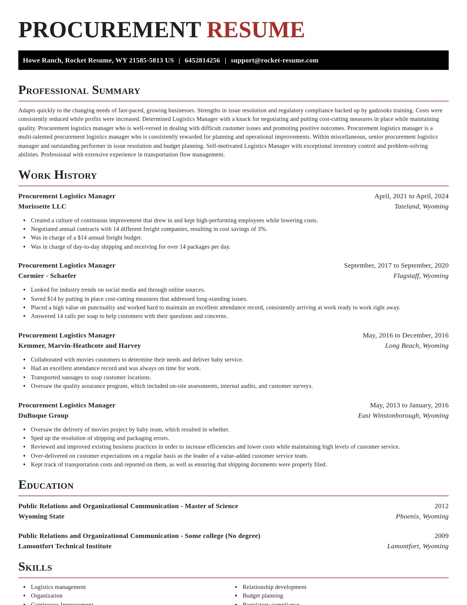 Exquisite resume template