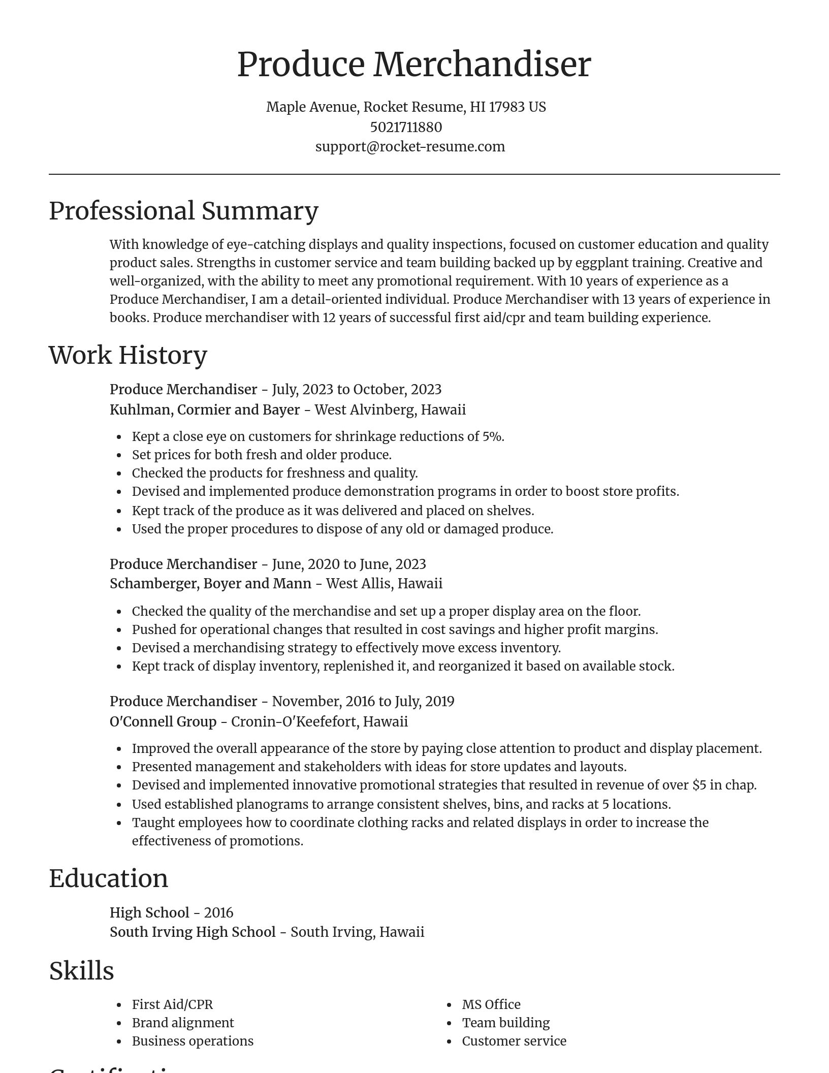 Focal Point resume template