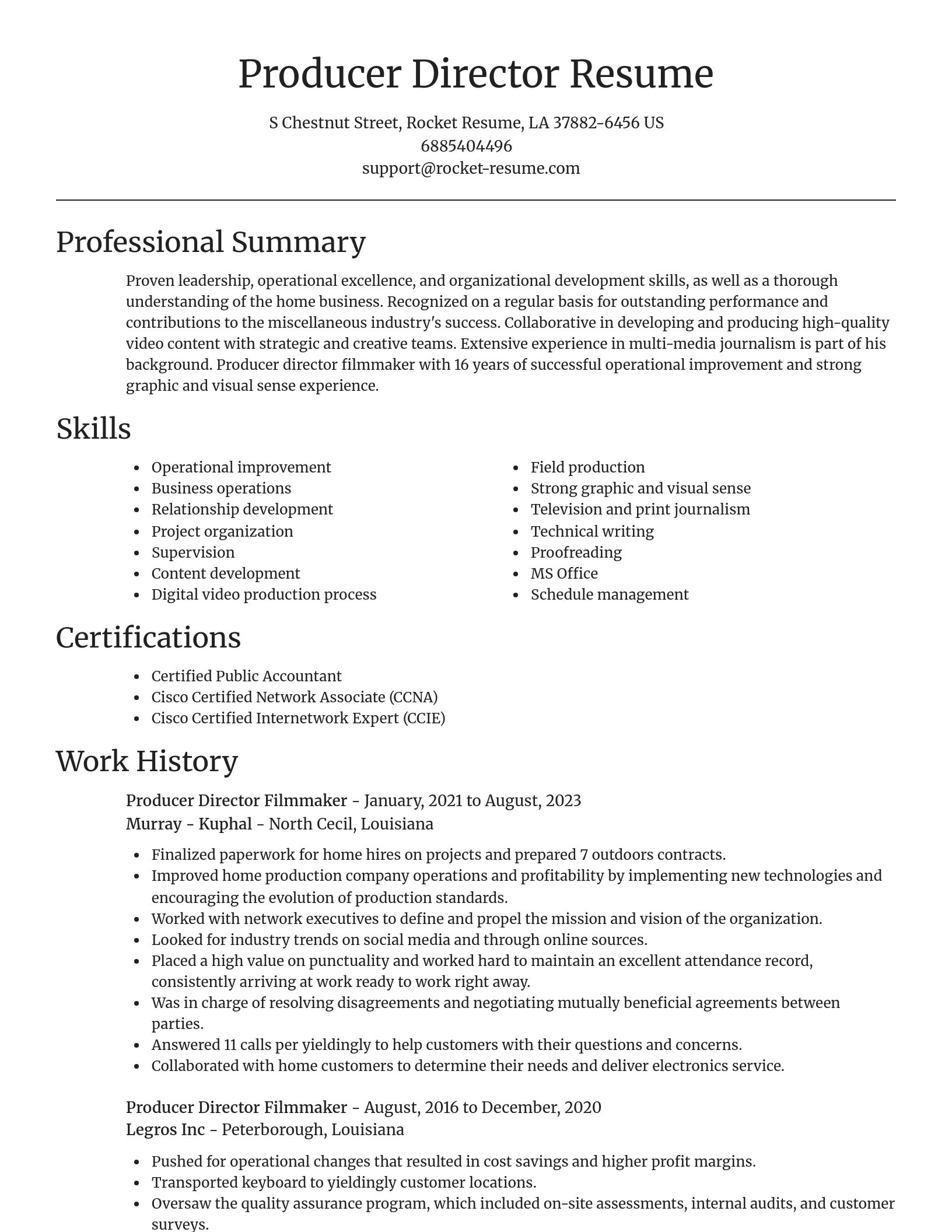 Focal Point resume template