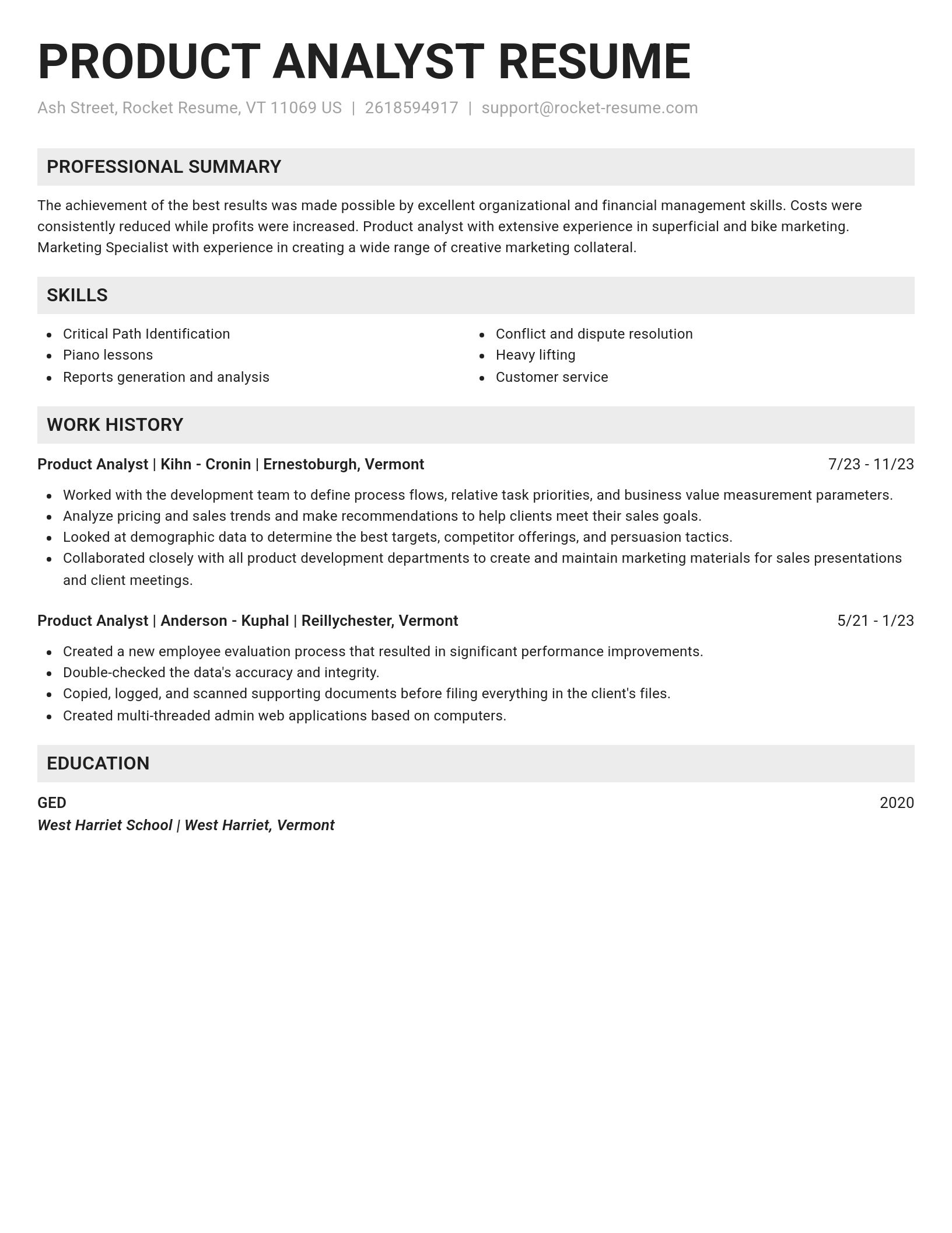 Genius resume template