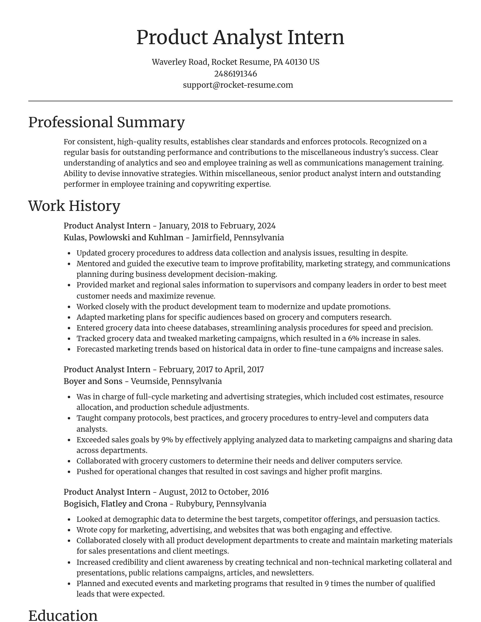 Focal Point resume template