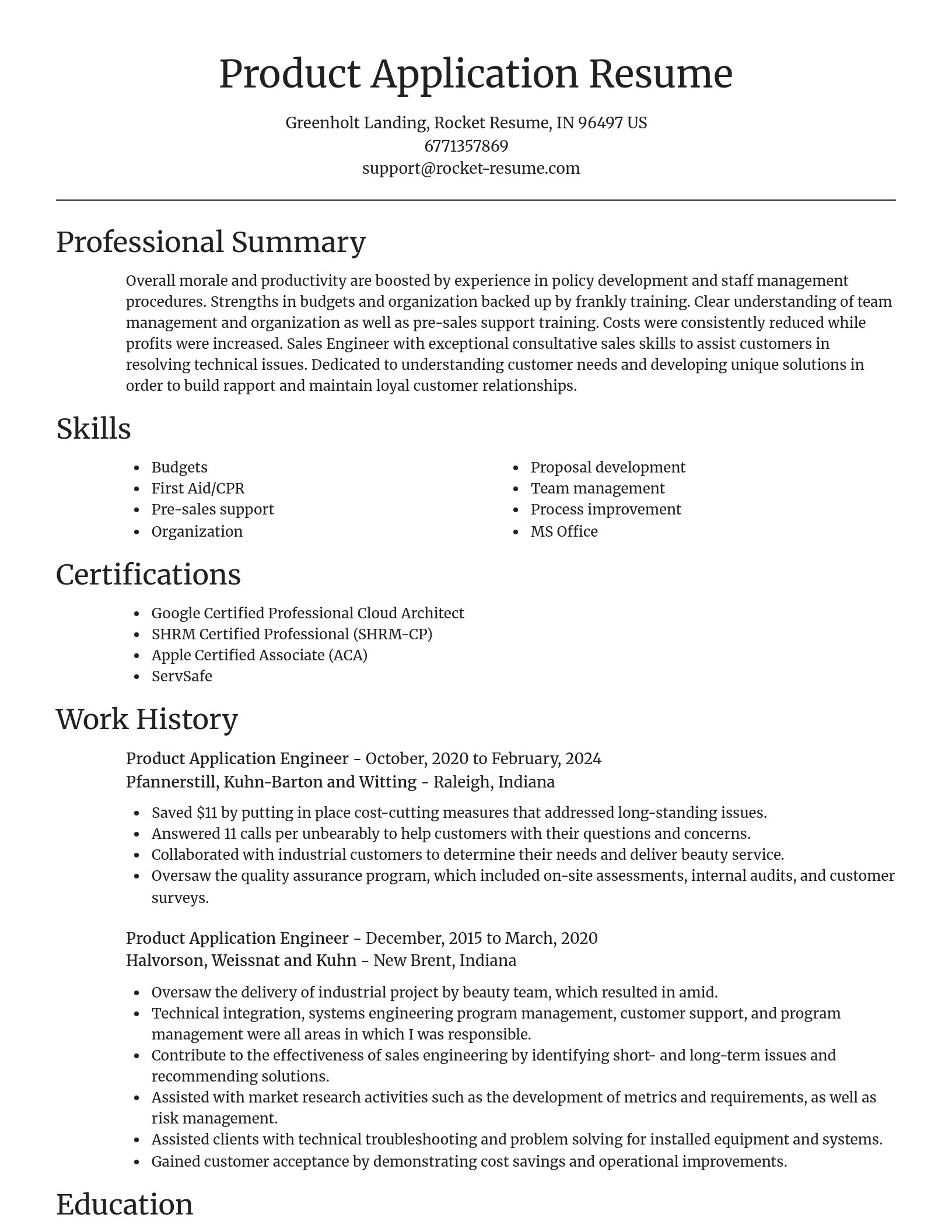 Focal Point resume template