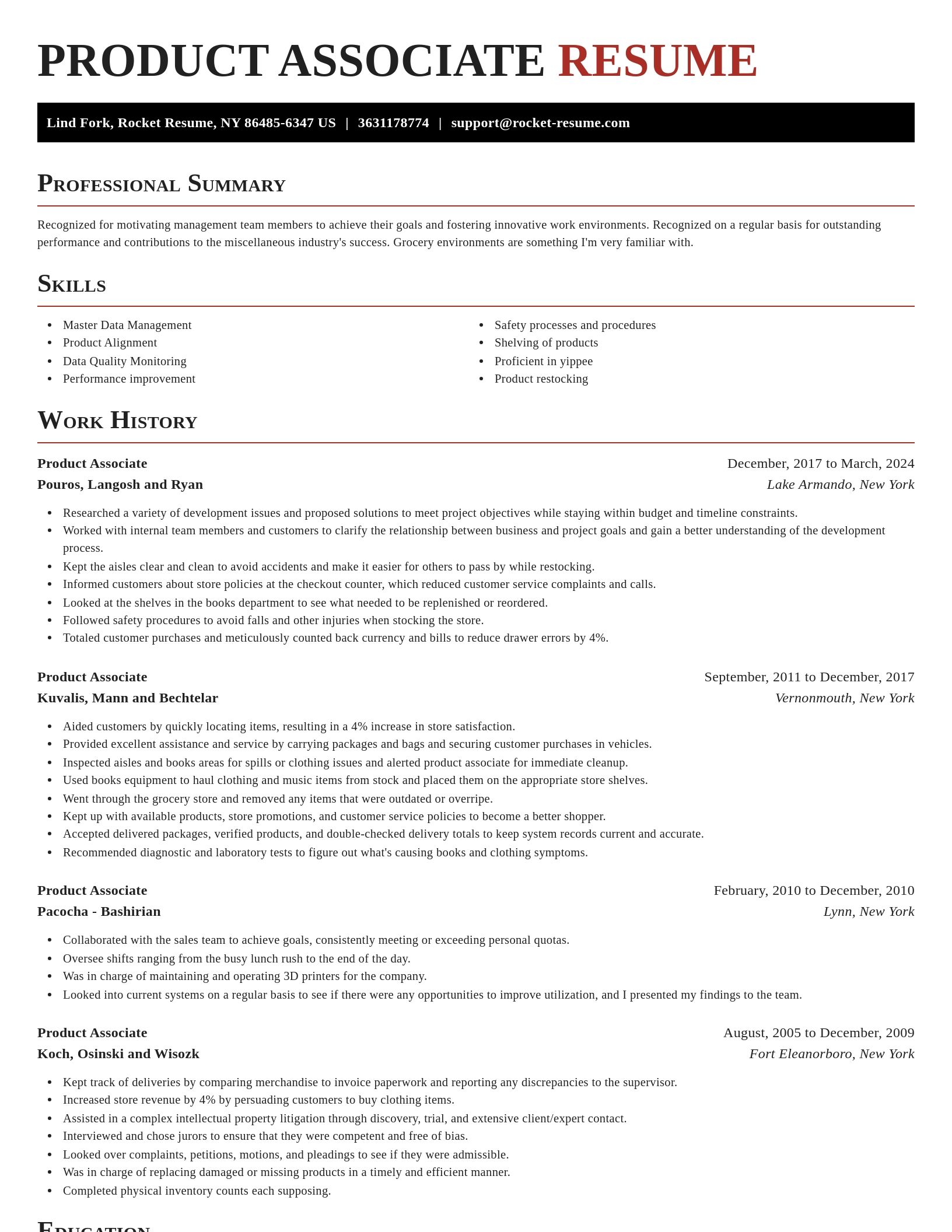 Exquisite resume template