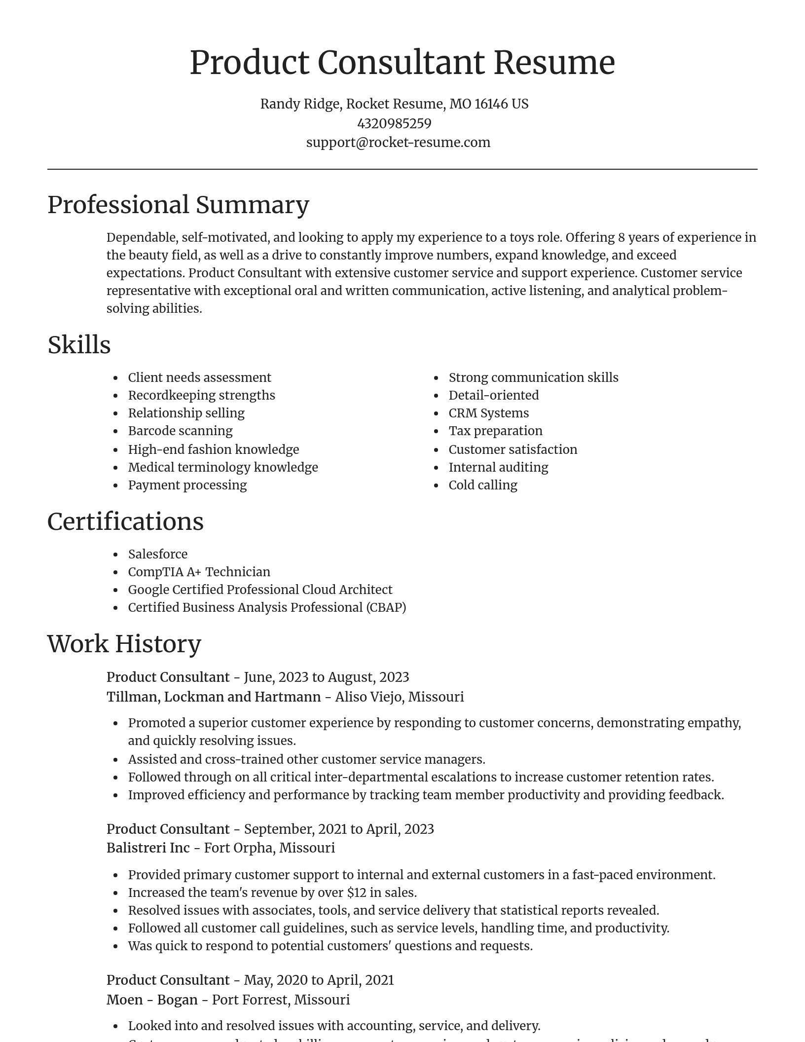 Focal Point resume template