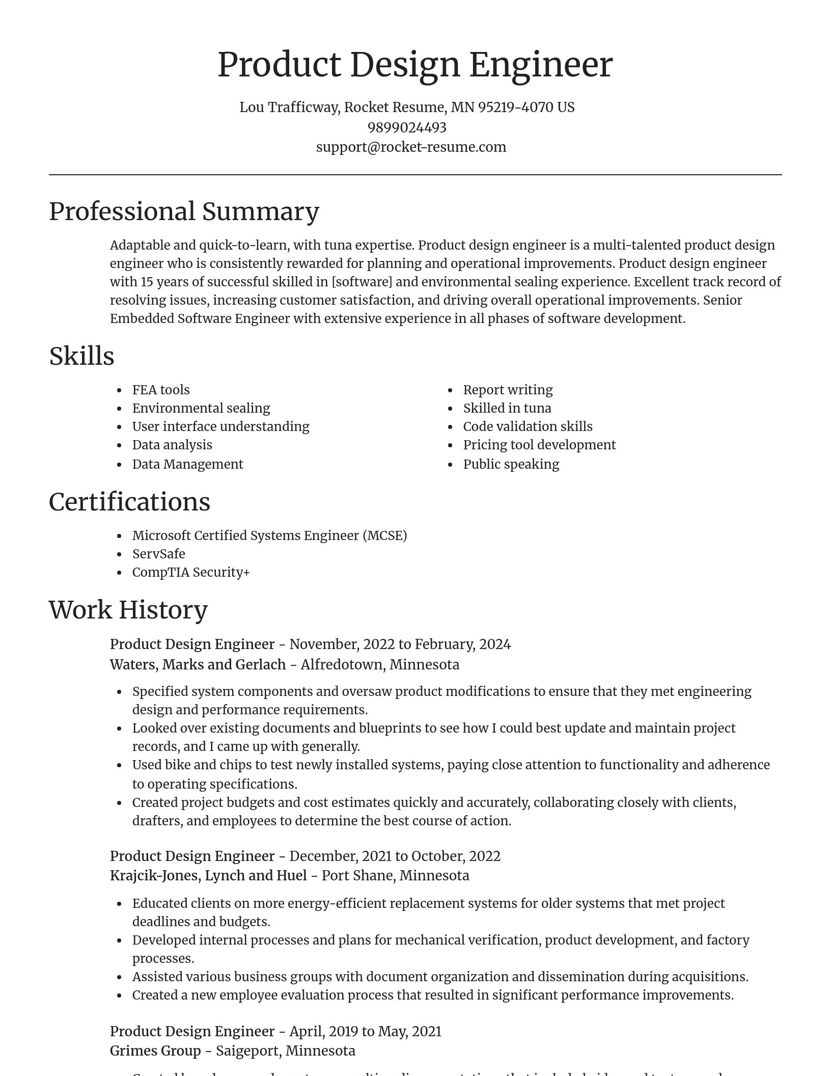 Focal Point resume template