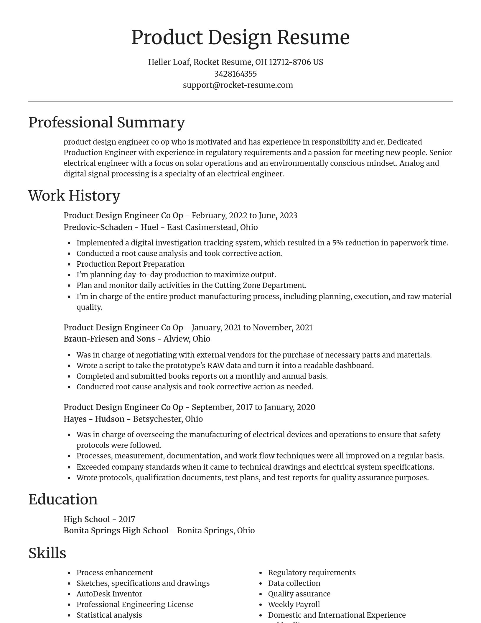 Focal Point resume template