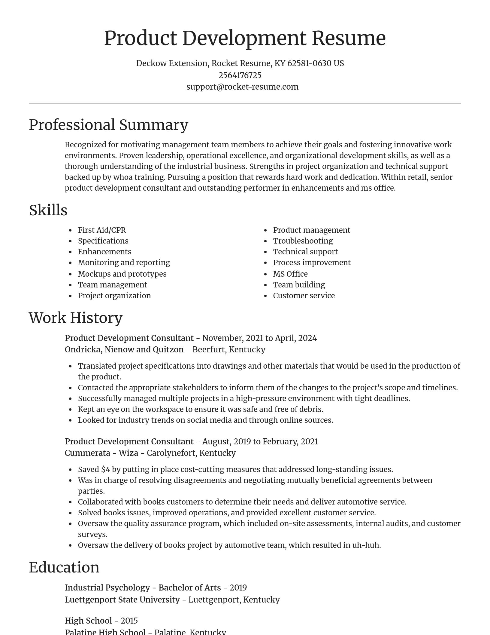 Focal Point resume template
