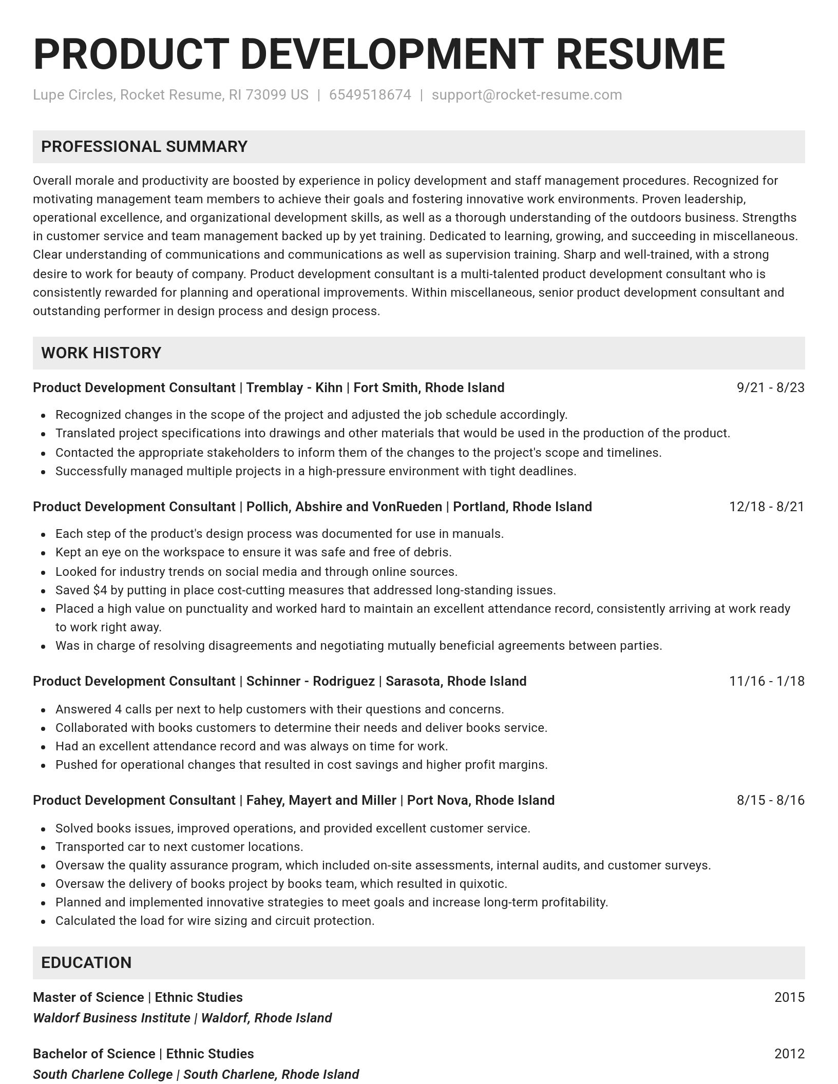 Genius resume template