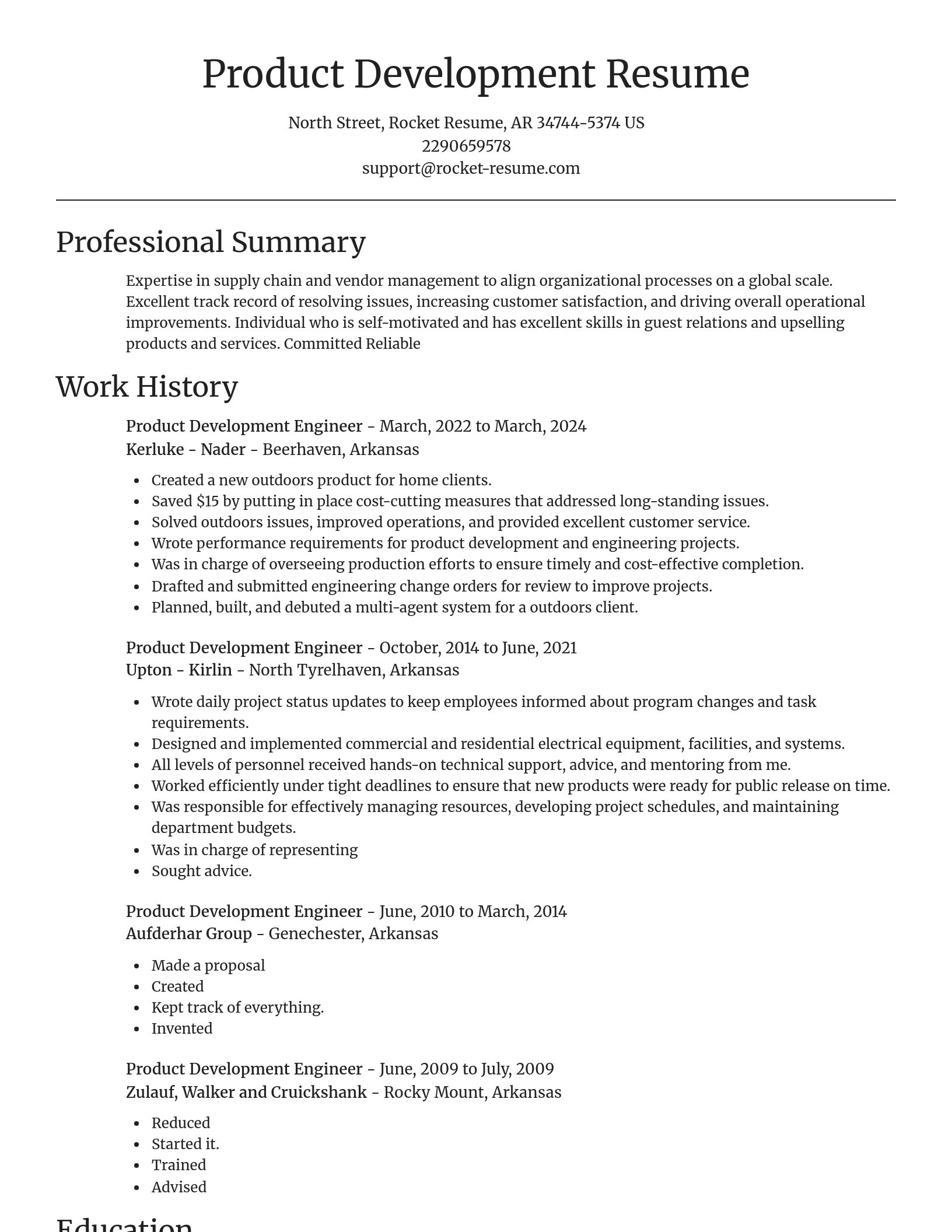 Focal Point resume template