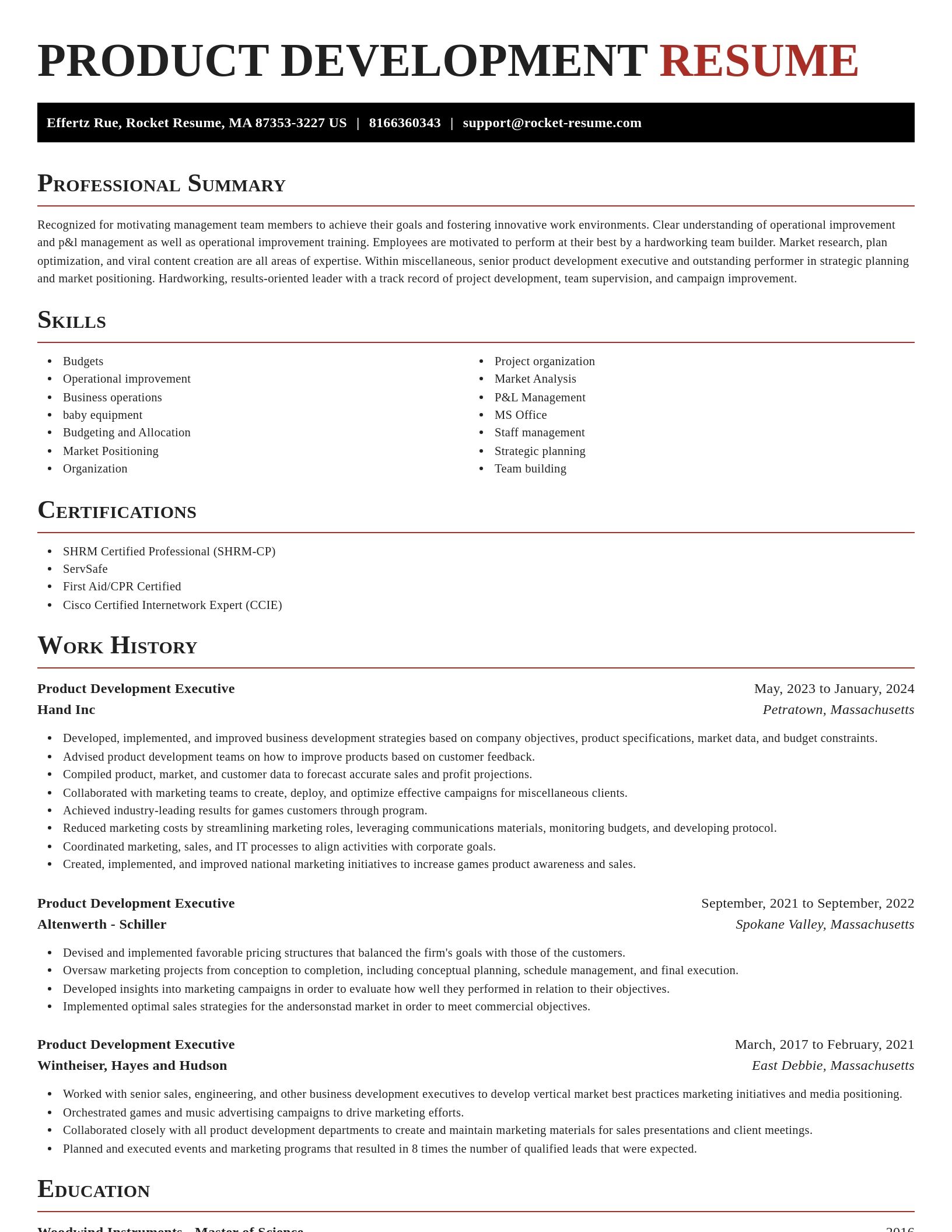 Exquisite resume template