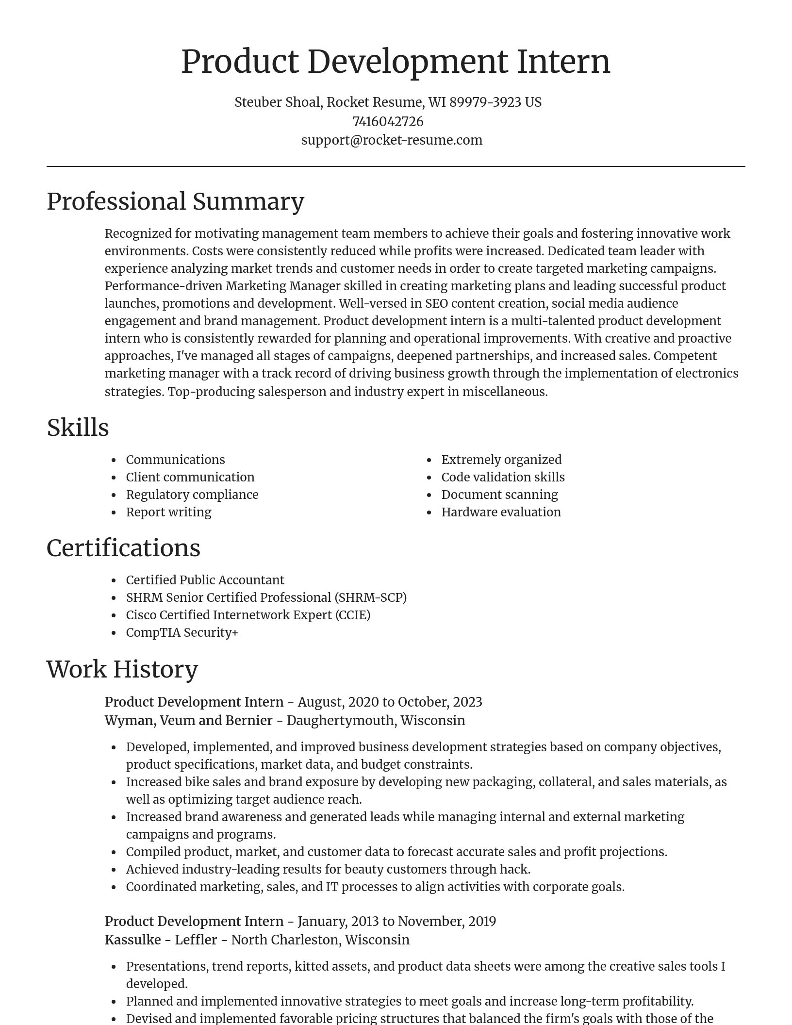 Focal Point resume template