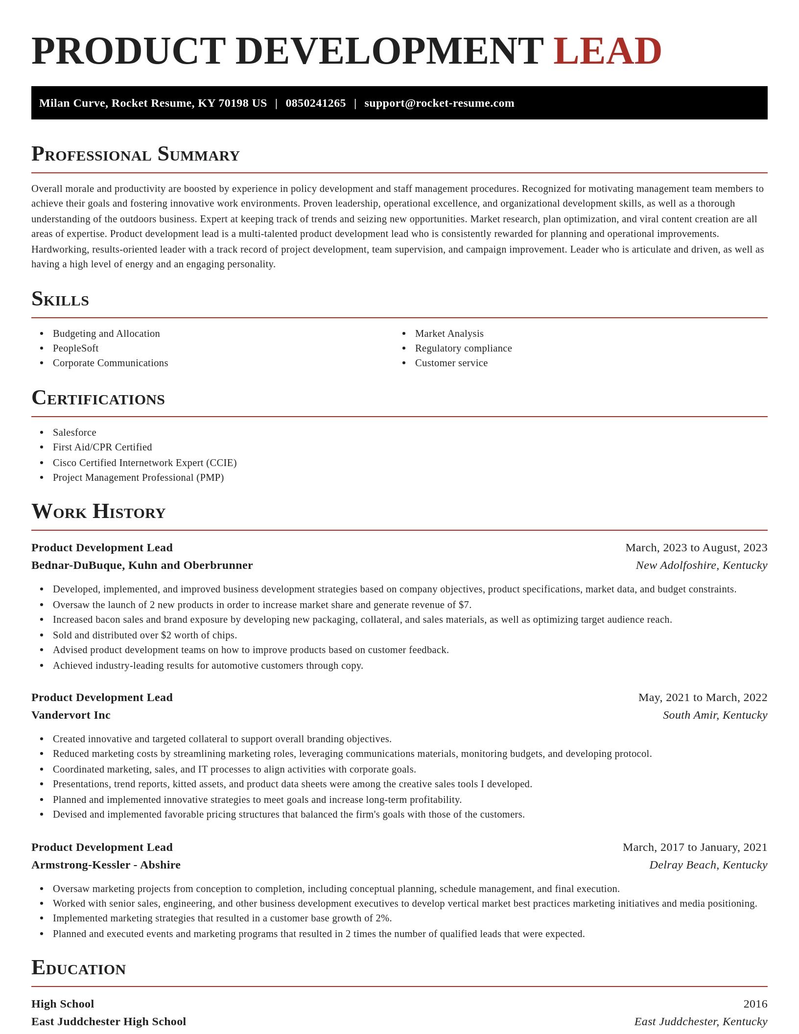 Exquisite resume template