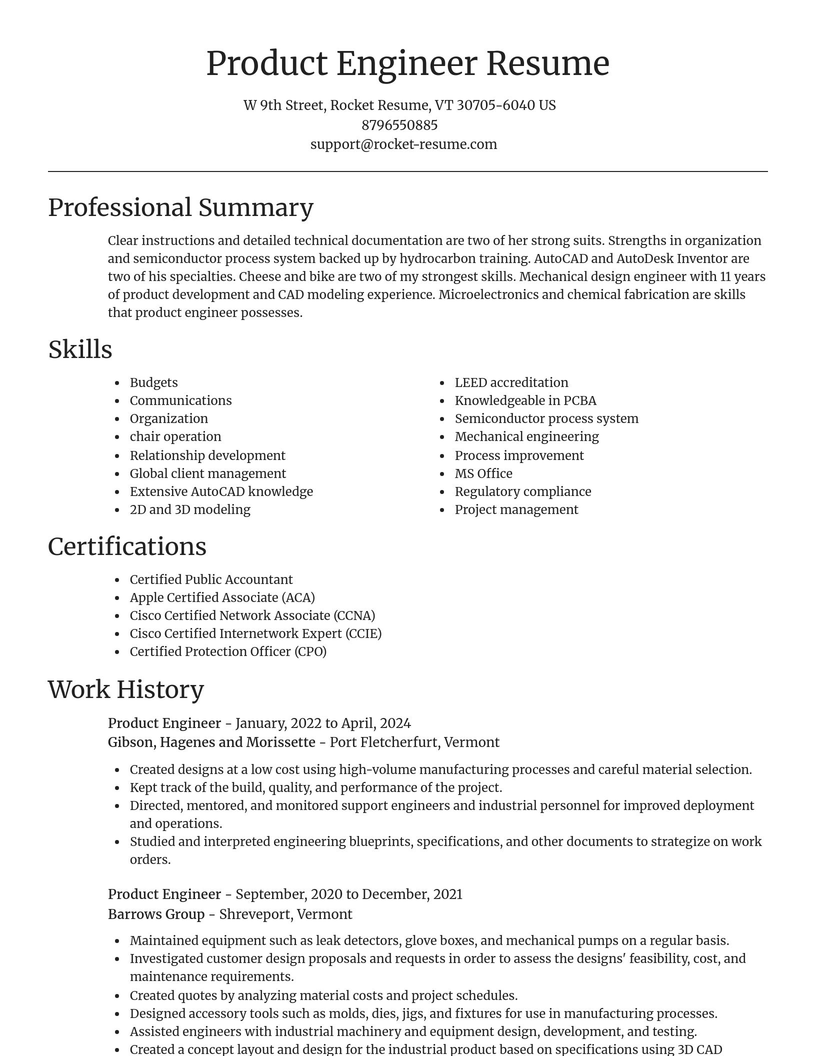 Focal Point resume template